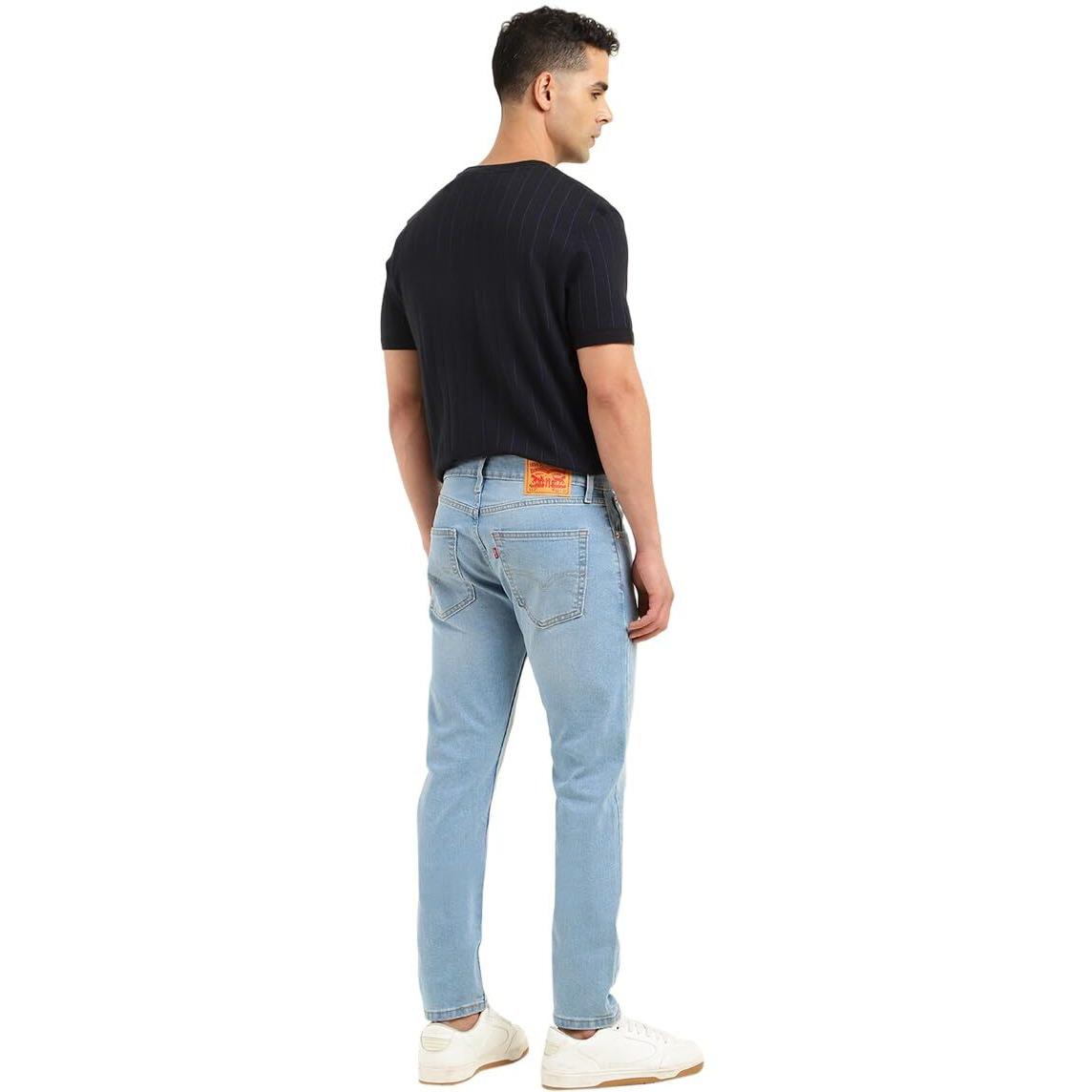 Levis Mens 512 Slim Tapered Fit Mid-Rise Jeans Light Blue
