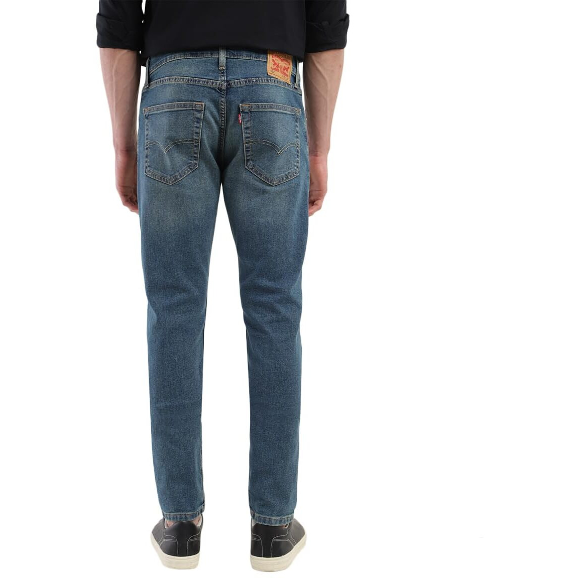 Levis Mens 512 Slim Tapered Fit Mid-Rise Light Fade Stretchable Jeans Blue
