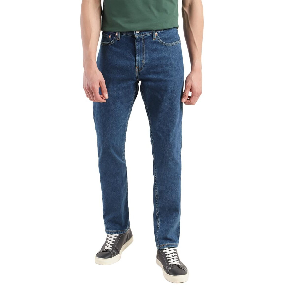 Levis Mens 511 Slim Fit Mid-Rise Stretchable Jeans Blue