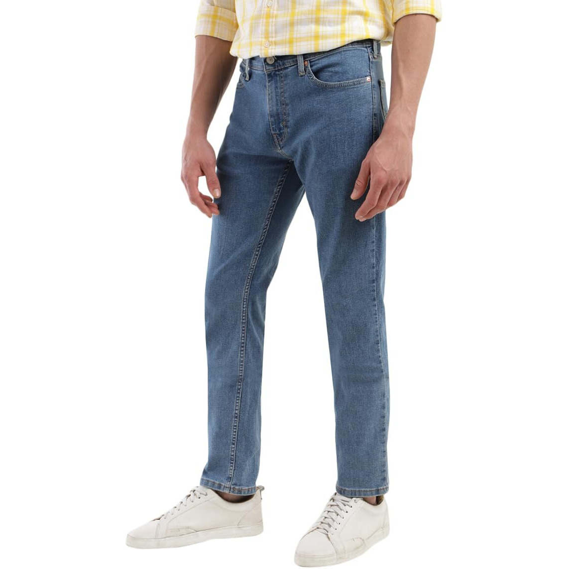 Levis Mens 511 Slim Fit Mid-Rise Stretchable Jeans Dark Blue