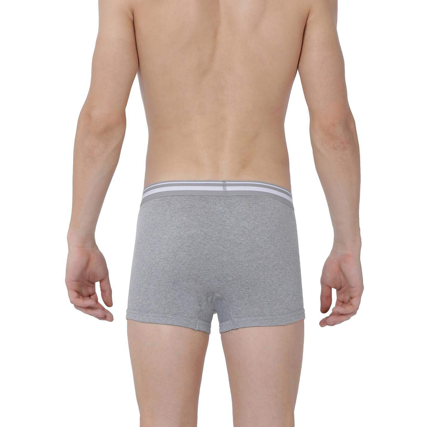 Levis Mens Cotton Style 003 Comfort Regular Fit Solid Trunk (Pack of 2) (003-TRUNK-LT DK GMEL-P2_Light, Dark Grey Melange_M)