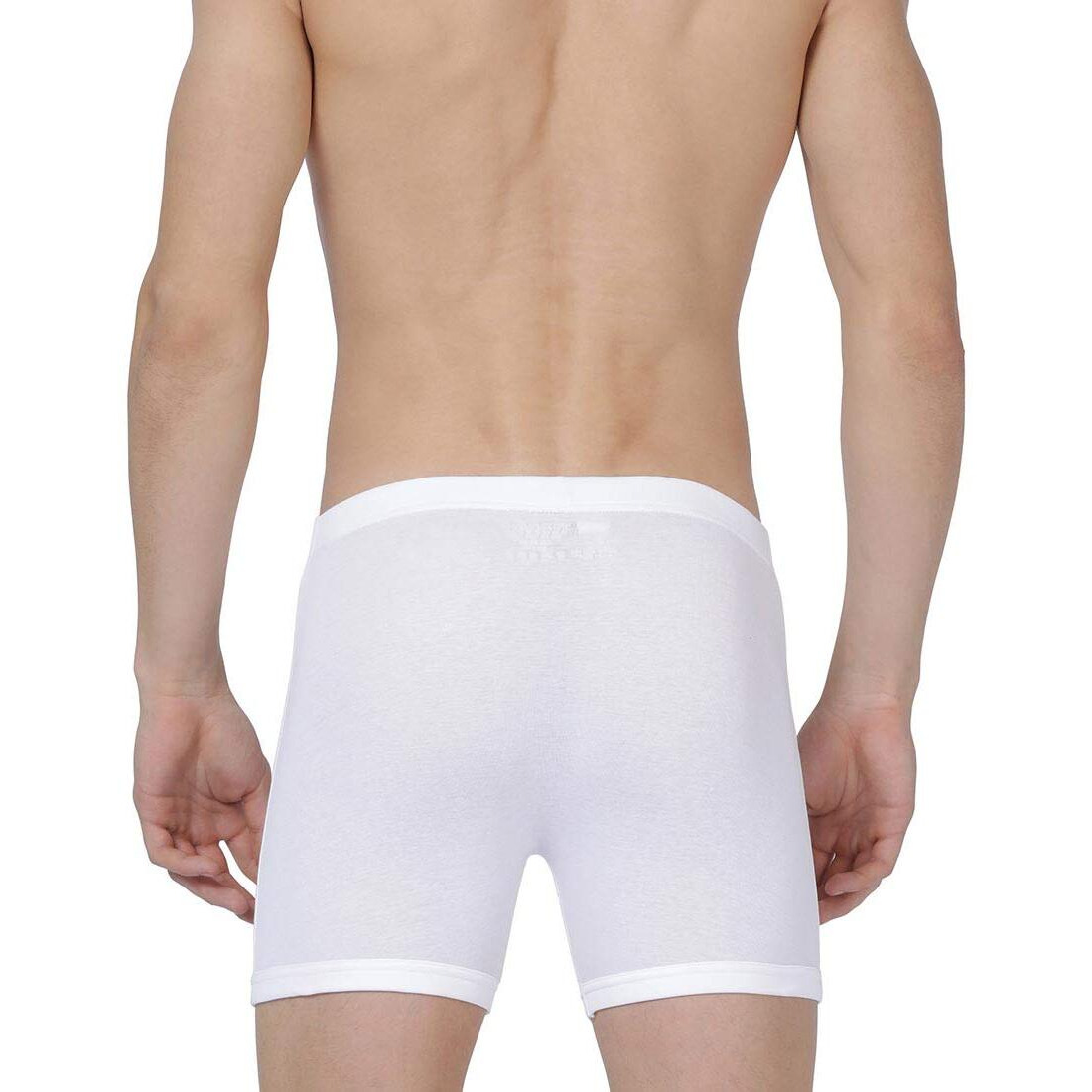 Levis Mens Cotton Style 010 Comfort Regular Fit Solid Boxer (Pack of 2) (010-BOXER Brief WHT-P2_White_L)