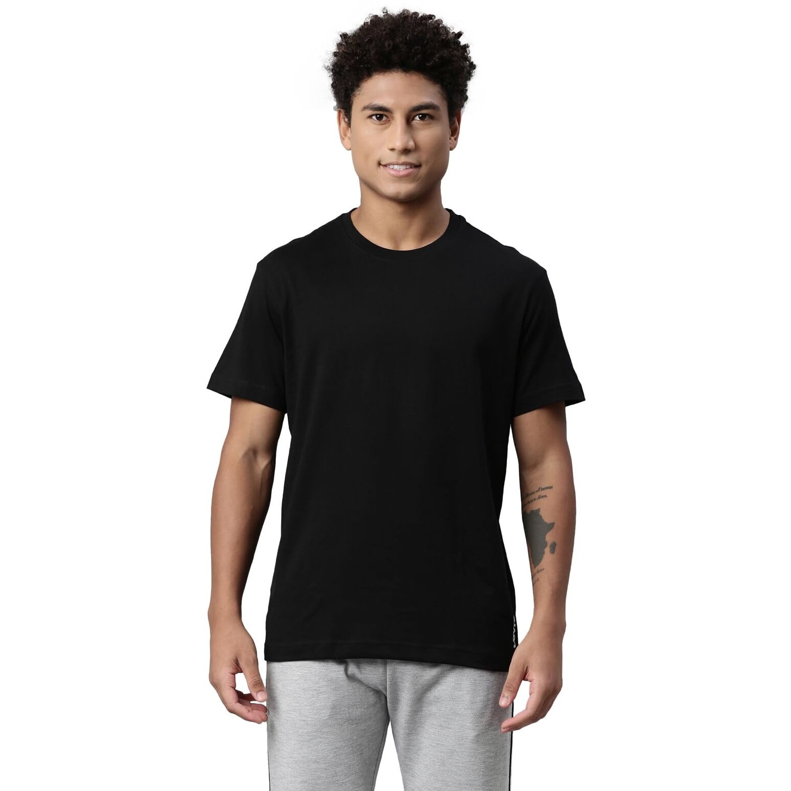 Levis Mens Plain Regular Fit T-Shirt (PR679313_Black XL)