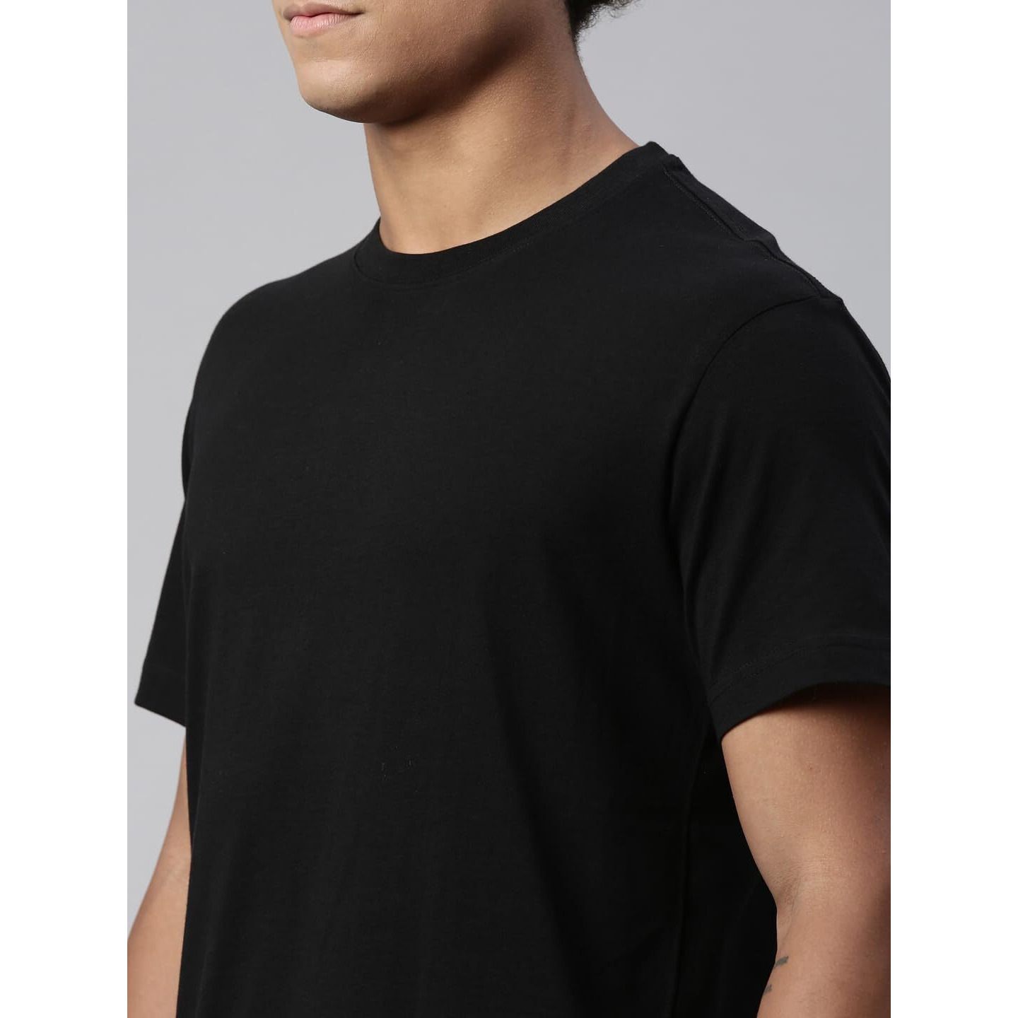Levis Mens Plain Regular Fit T-Shirt (PR679313_Black XL)