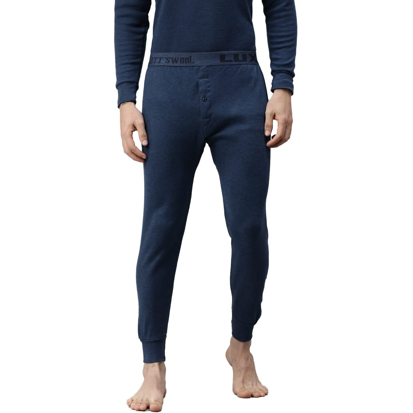 Lux Cottswool Mens Blue1 Premium Thermal Trouser (Size  95cm)