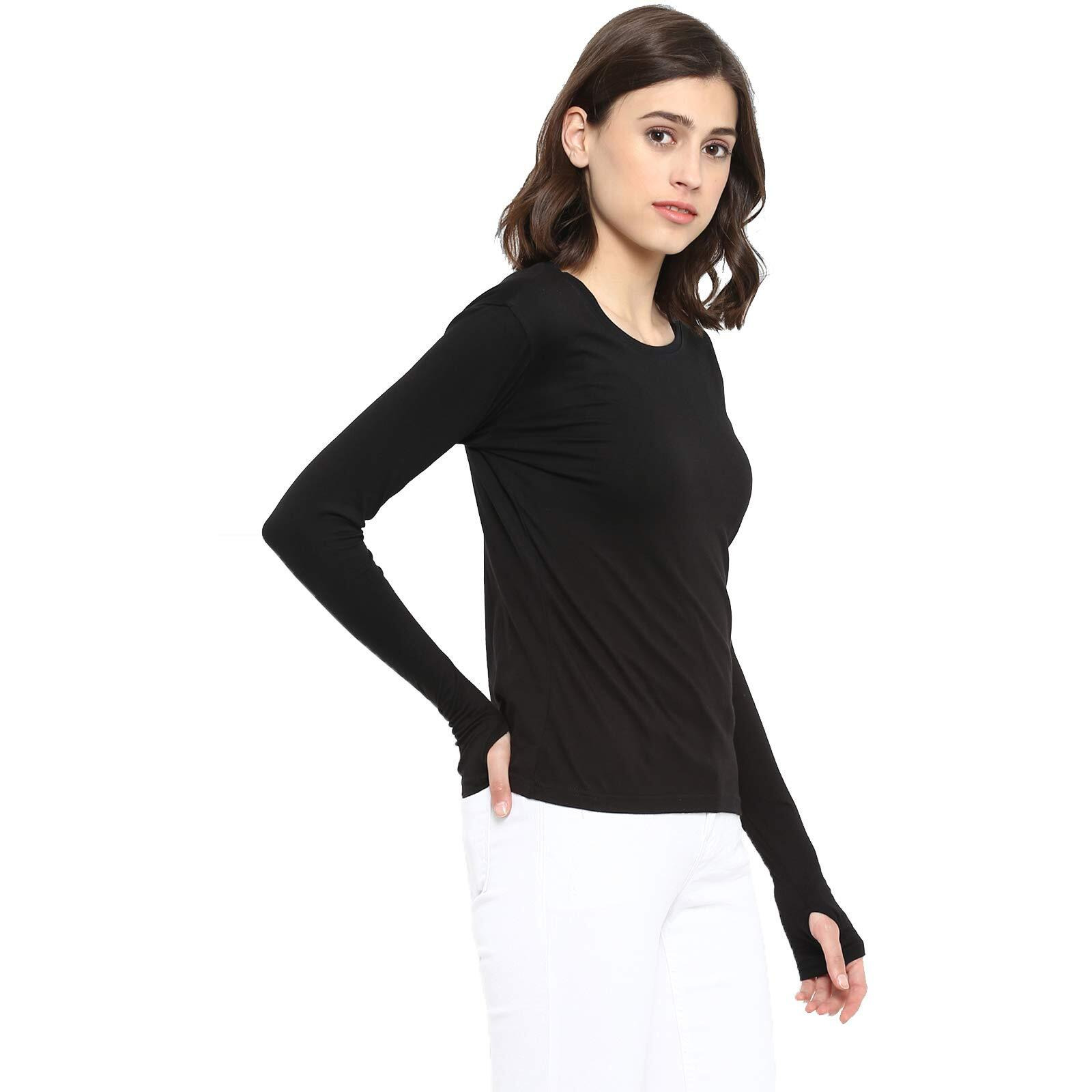 Appulse Womens Long Sleeve Thumbopen Tshirt
