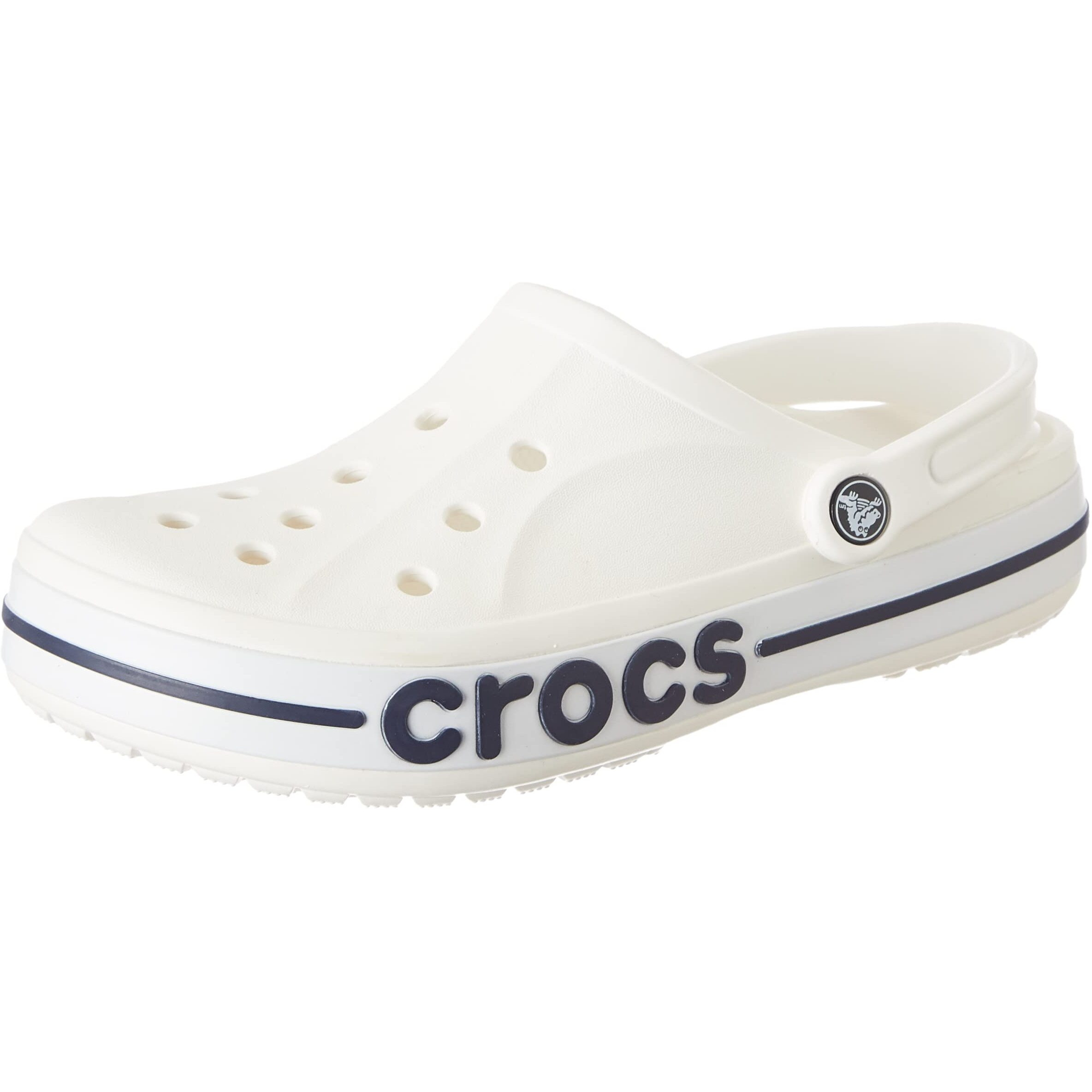 crocs unisex-adult Bayaband Clog WHITE/NAVY Clog - 3 UK Men/ 4 UK Women (M4W6) (205089-126)