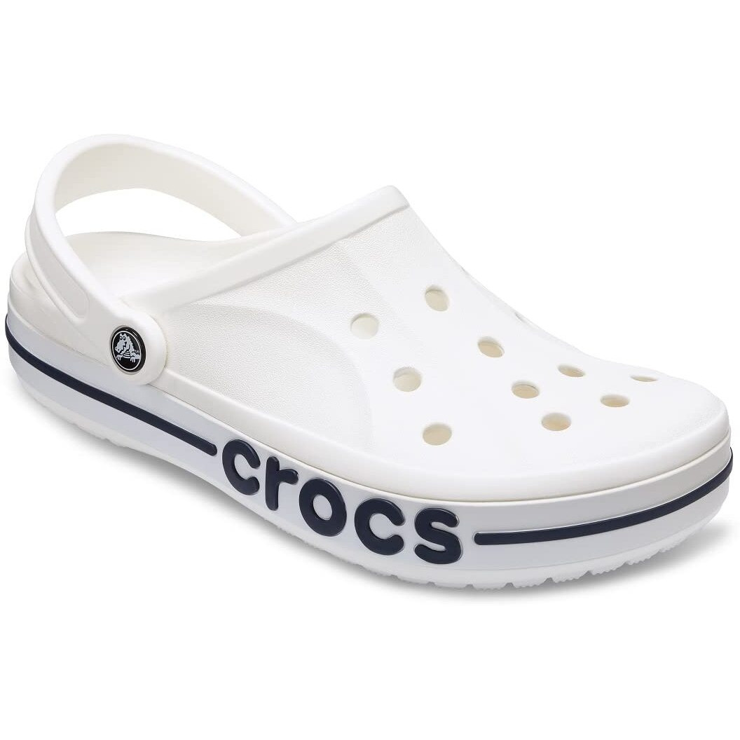 crocs unisex-adult Bayaband Clog WHITE/NAVY Clog - 3 UK Men/ 4 UK Women (M4W6) (205089-126)