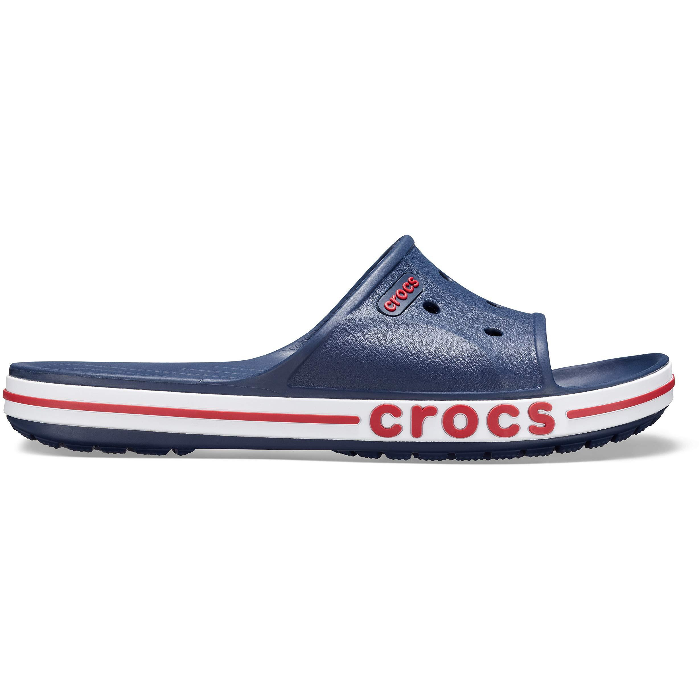 crocs unisex-adult Bayaband Slide NAVY/PEPPER Slide Sandal - 4 UK Men/ 5 UK Women (M5W7) (205392-4CC)