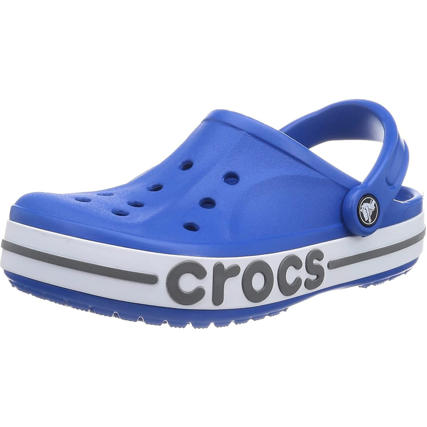crocs unisex-adult Bayaband Clog BRIGHT COBALT/SLATE GREY Clog - 5 UK Men/ 6 UK Women (M6W8) (205089-4JO)
