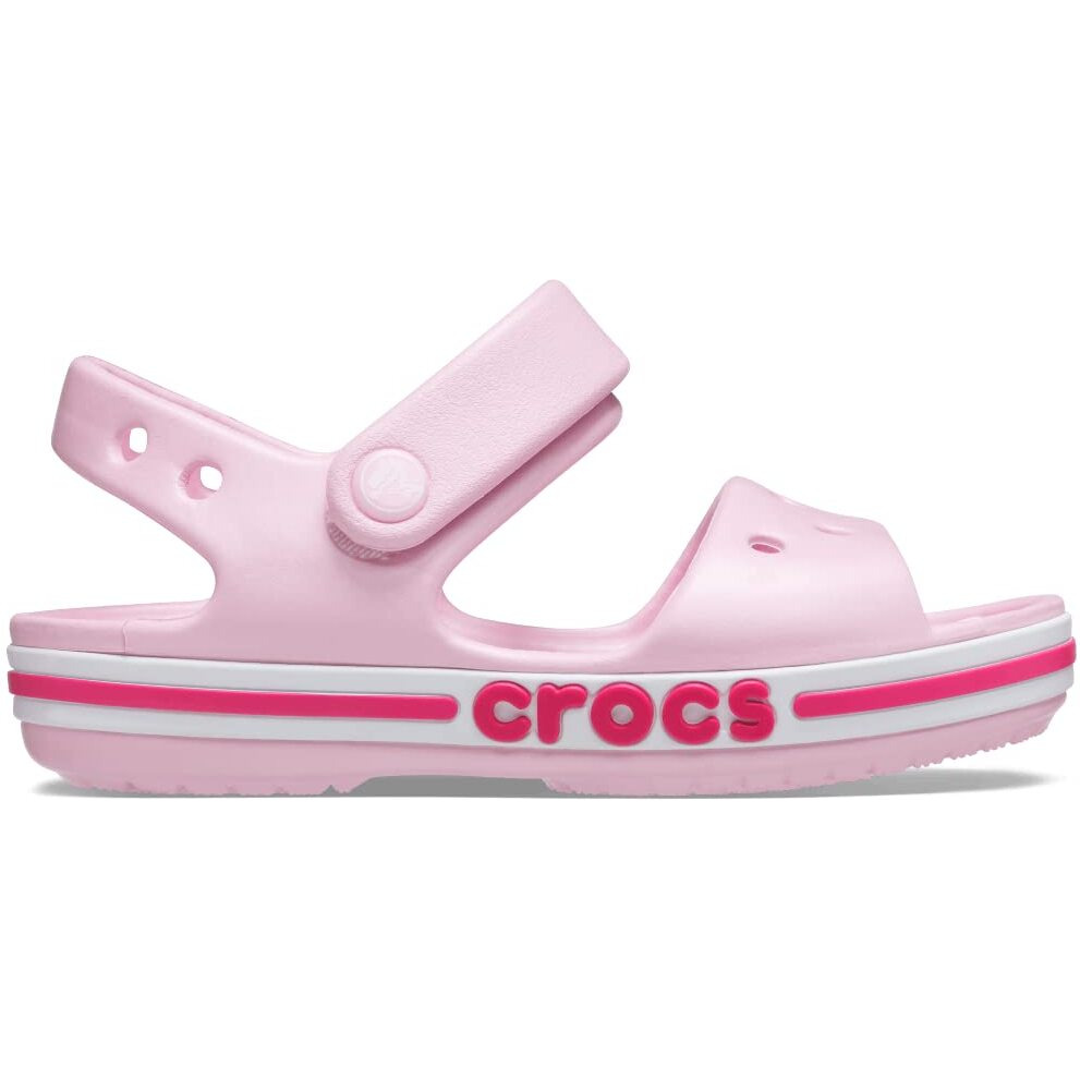 crocs unisex-child BAYABAND SANDAL BALLERINA PINK/CANDY PINK Sandal - 4.5-5 Years, 17.4 cms (C11) (205400-6TG)