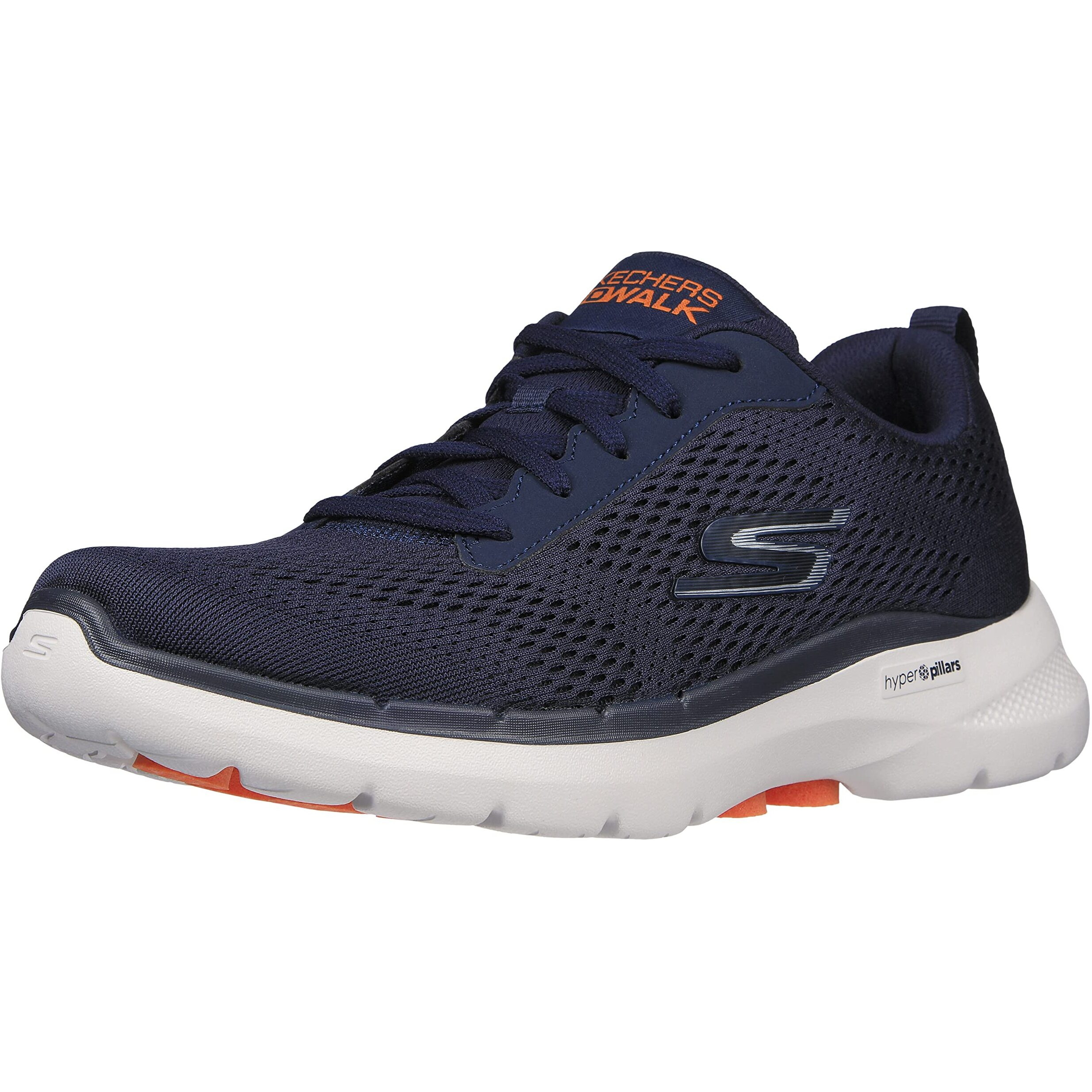 Skechers Men's Gowalk 6-Athletic Workout Walking Shoes with Air Cooled Foam Sneakers, Navy 3, 7