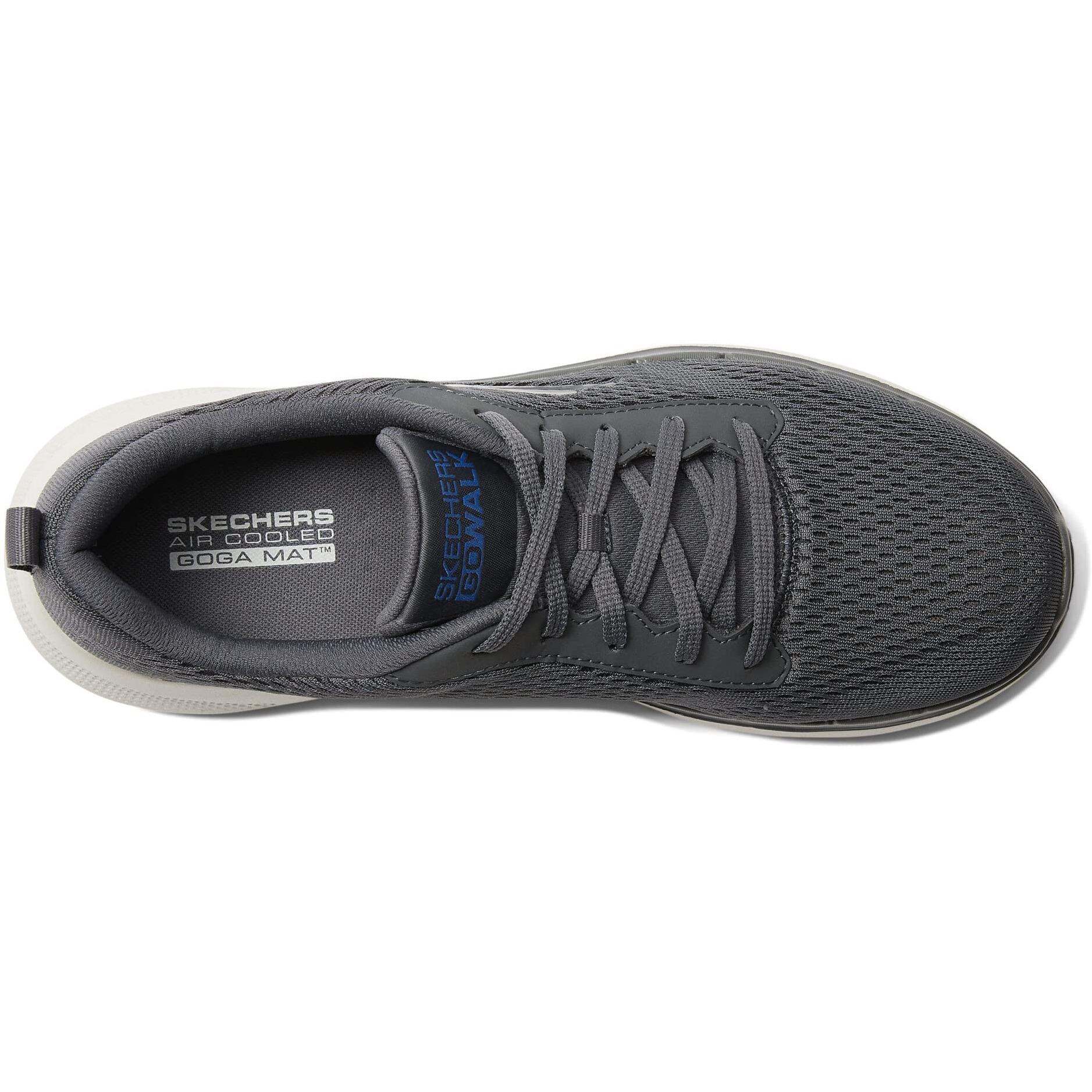 Skechers Synthetic Mesh Regular Slipon Men's Casual Shoes (Charcoal, Size_09)