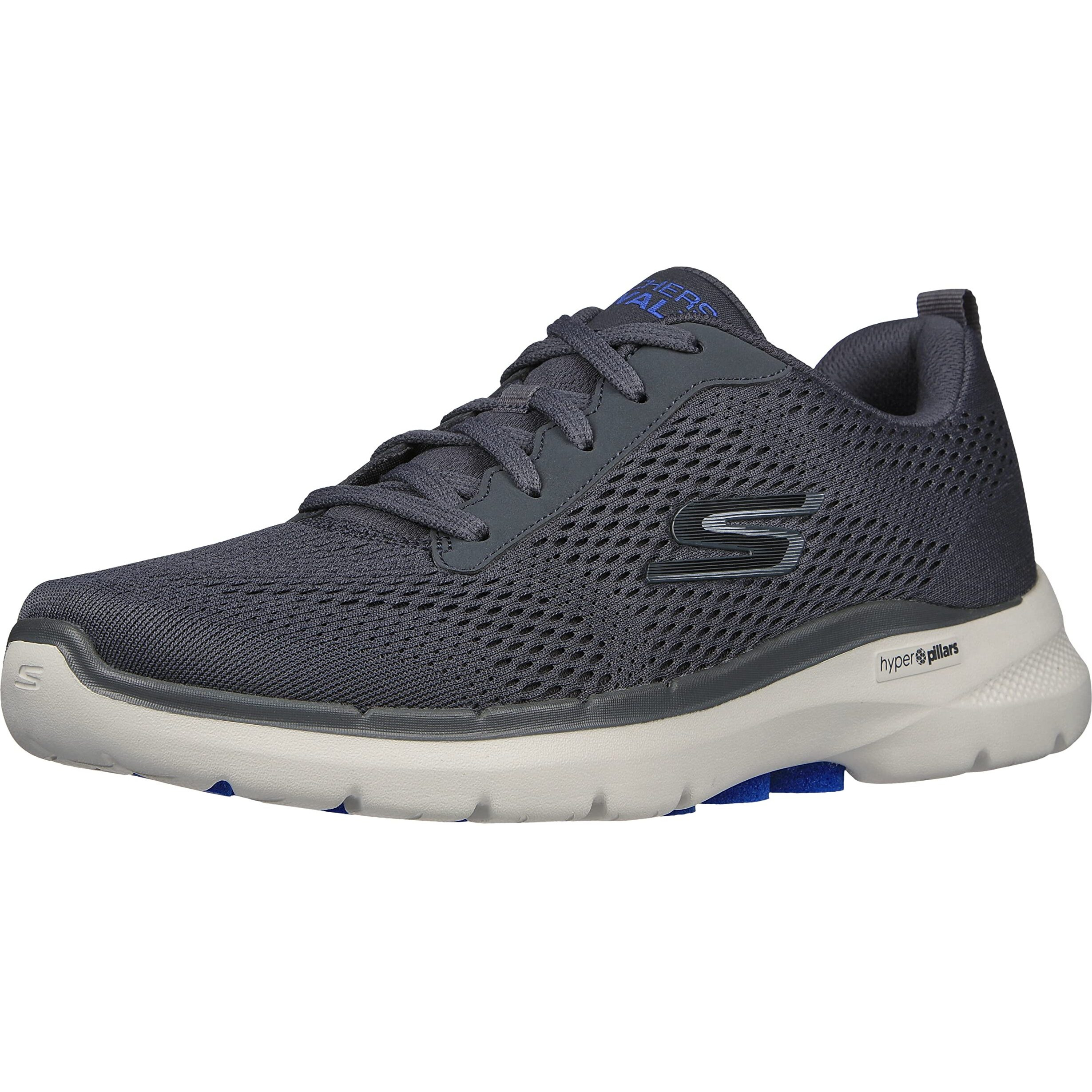 Skechers Synthetic Mesh Regular Slipon Men's Casual Shoes (Charcoal, Size_12)