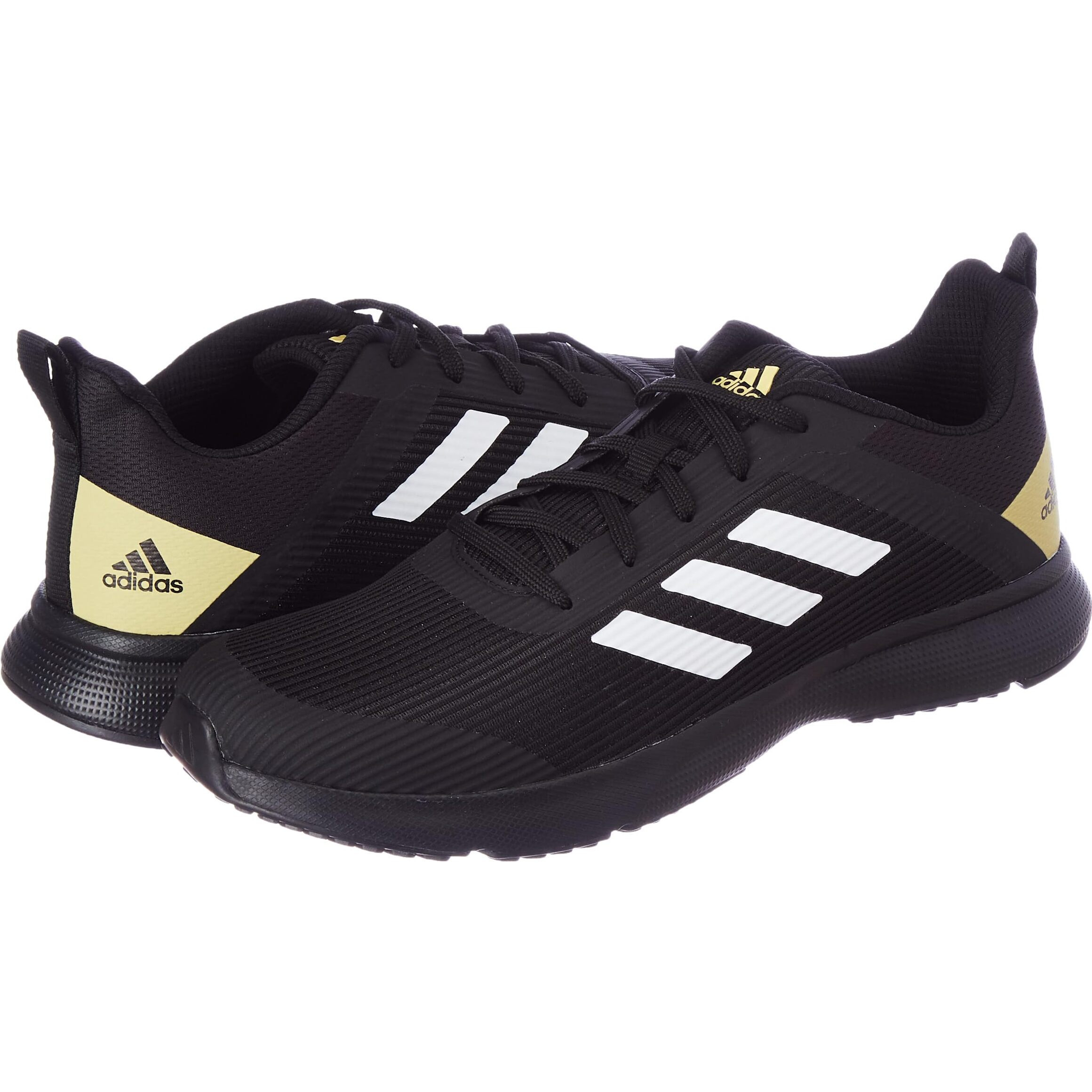 Adidas Men Mesh Racard M Running Shoe CBLACK/FTWWHT/HALGOL (UK-11)