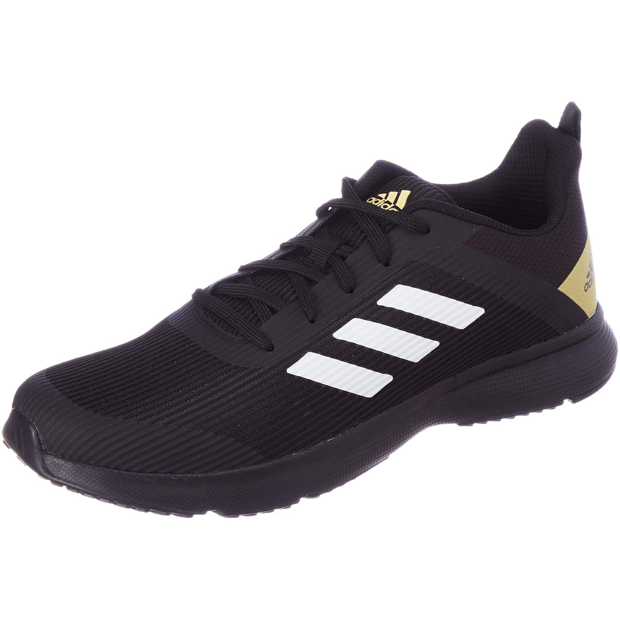 Adidas Men Mesh Racard M Running Shoe CBLACK/FTWWHT/HALGOL (UK-6)