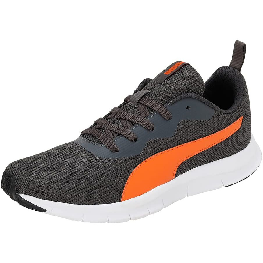 Puma mens Snatch V2 Dark Shadow-Vibrant Orange-White Sneaker - 8 UK (39178302)