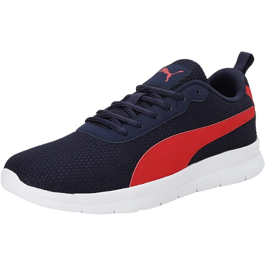 Puma Mens Ultimate Ease Peacoat-High Risk Red Walking Shoe - 7 UK (37905102)