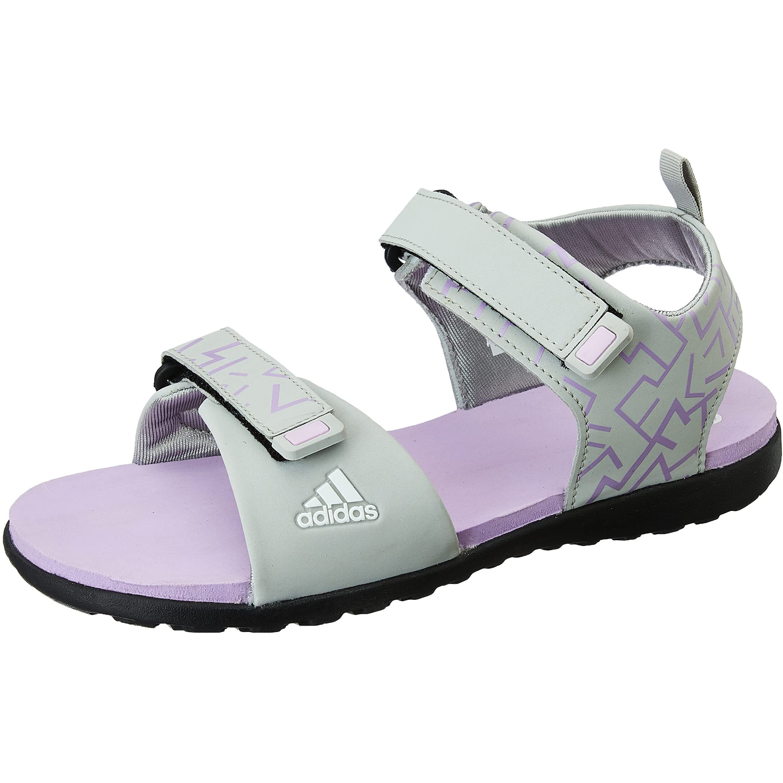 Adidas womens PUDING ADI W STONE/CRIPUR/FTWWHT Sport Sandal - 8 UK (GB2993)