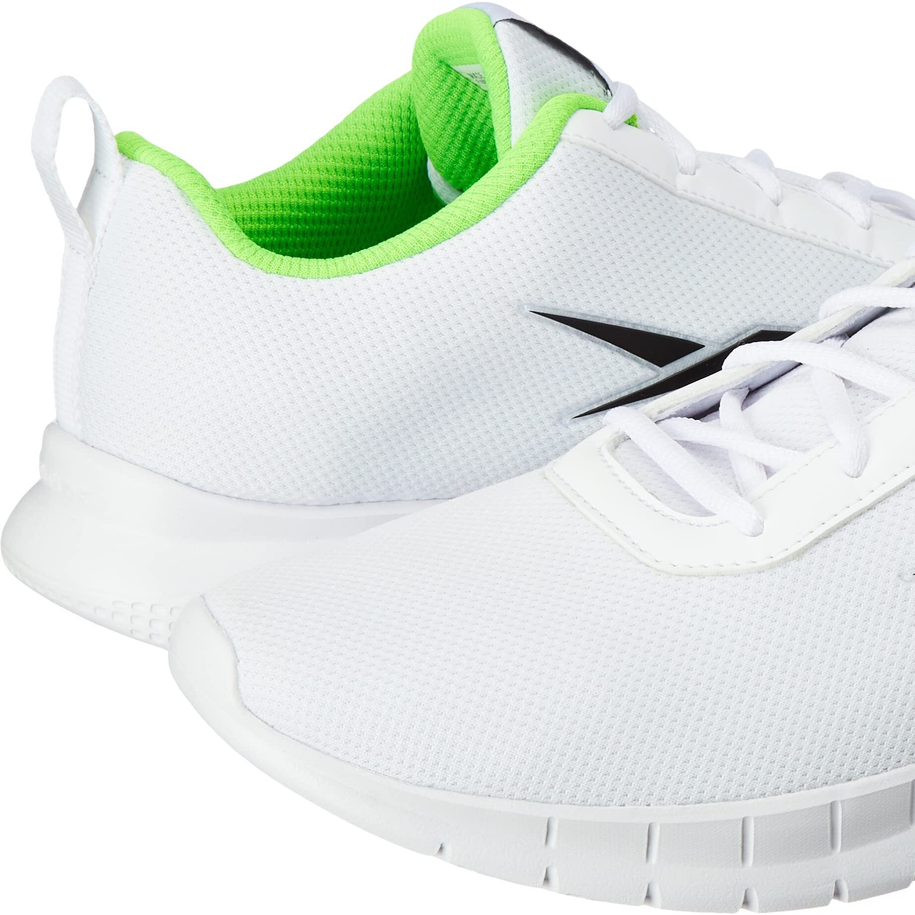 Reebok Men Synthetic/Textile Stride Runner M Running Shoes White/Black/Solar Lime UK-10
