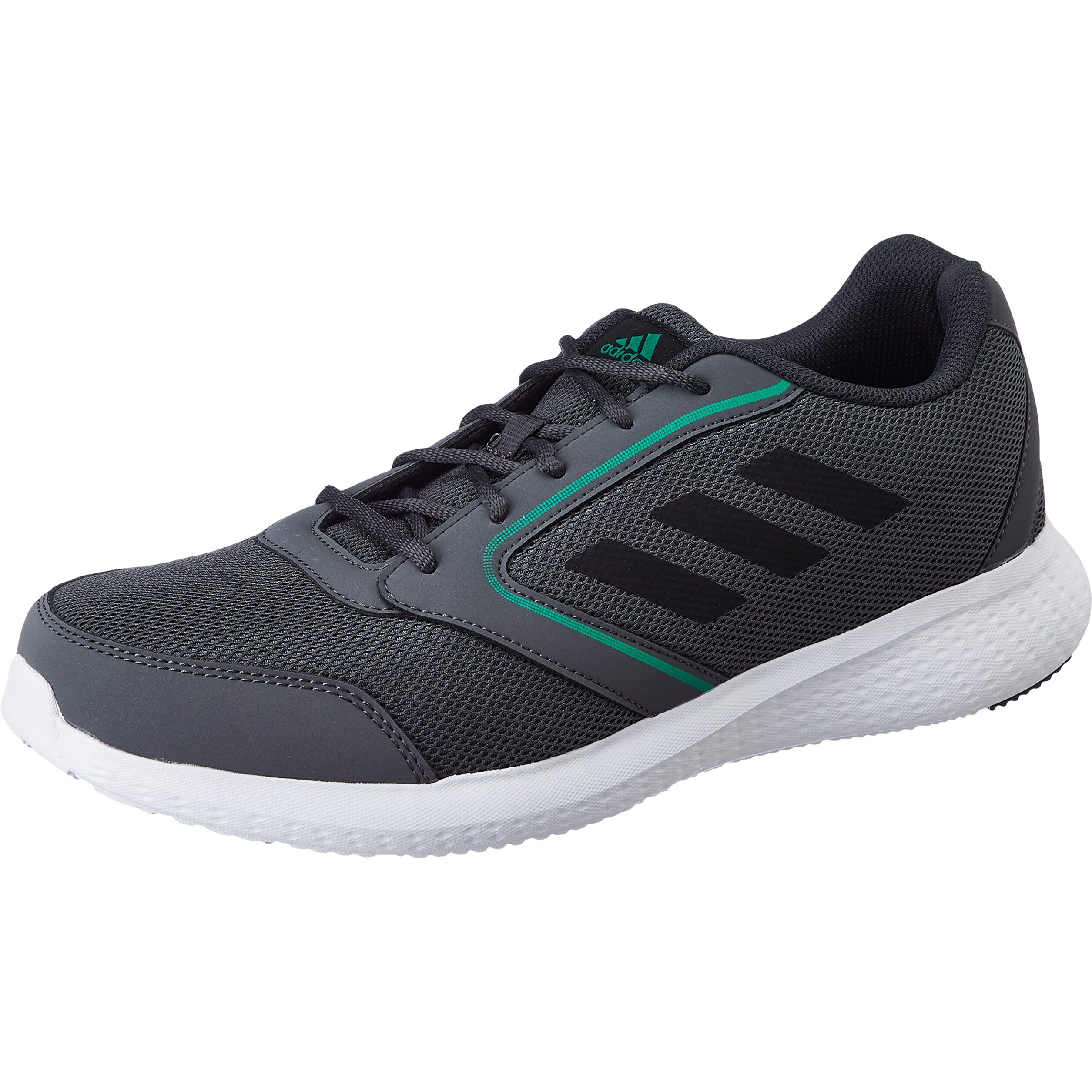Adidas Men Synthetic Fluento M Running Shoe GRESIX/CBLACK/COUGRN (UK-9)