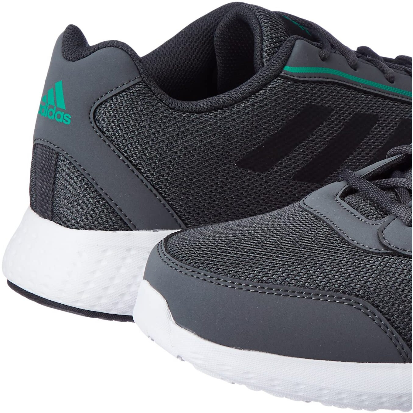 Adidas Men Synthetic Fluento M Running Shoe GRESIX/CBLACK/COUGRN (UK-9)