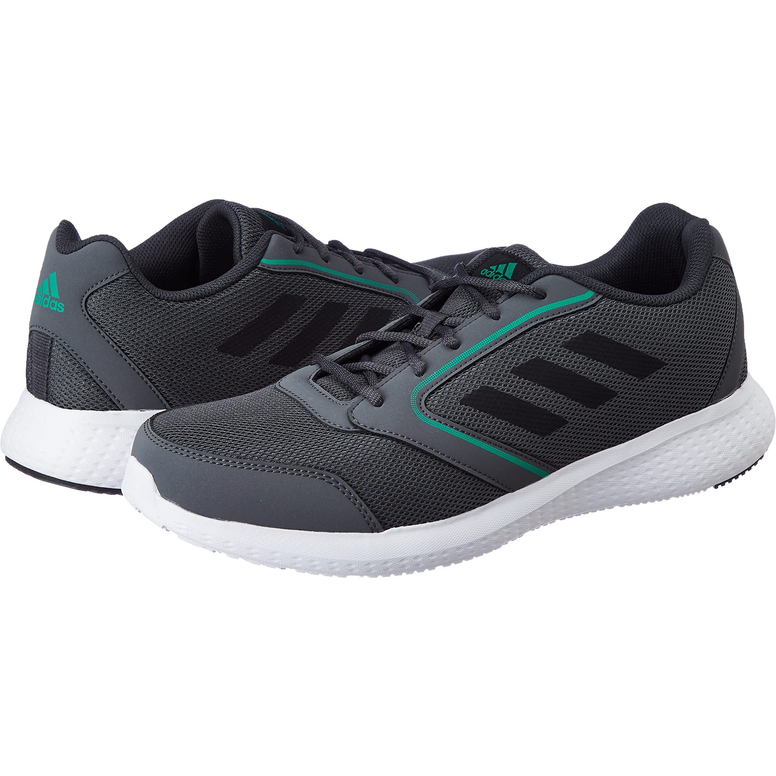 Adidas Men Synthetic Fluento M Running Shoe GRESIX/CBLACK/COUGRN (UK-6)