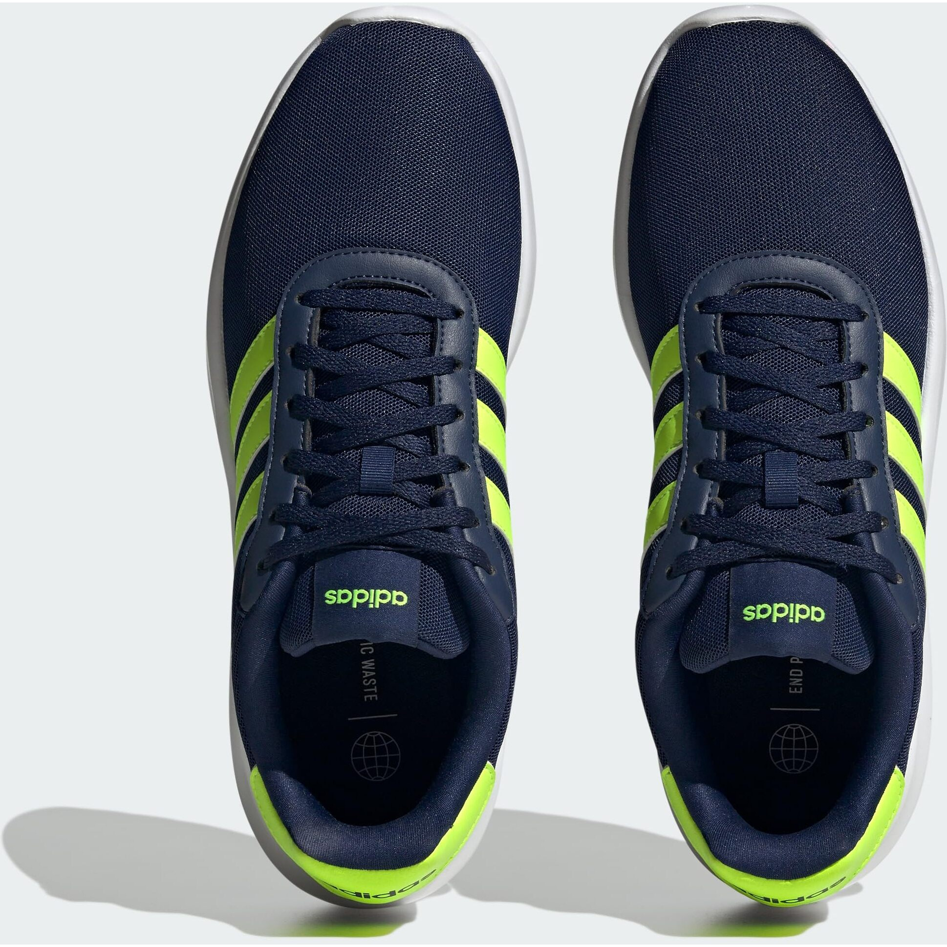 adidas Mens LITE Racer 3.0 DKBLUE/LUCLEM/LUCLEM Running Shoe - 10 UK (IF5391)