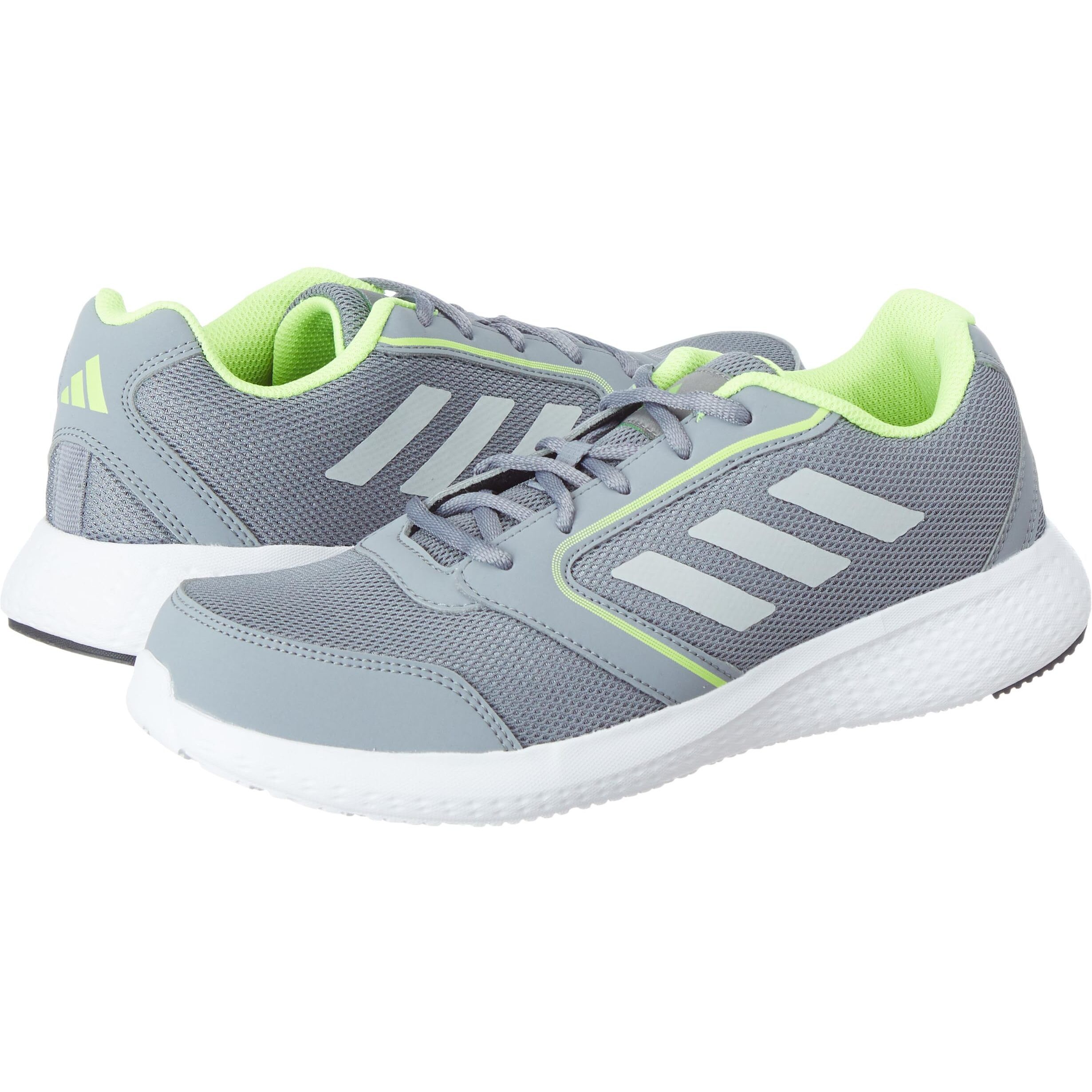 adidas Mens Fluento M MLEAD/Stone/LUCLEM Running Shoe - 8 UK (IQ8965)