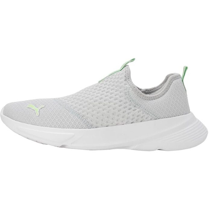 Puma Womens Melanite Slipon WNS Silver Mist/White/Spring Fern Sneaker - 6 UK (39608303)
