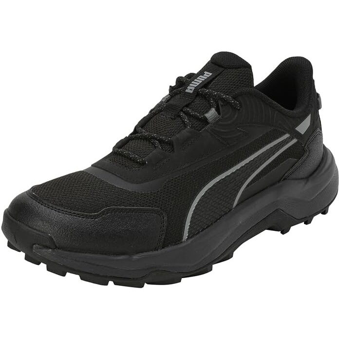 Puma Mens Quest X Black-Cast Iron-Shadow Gray Running Shoe - 6 UK (31112301)