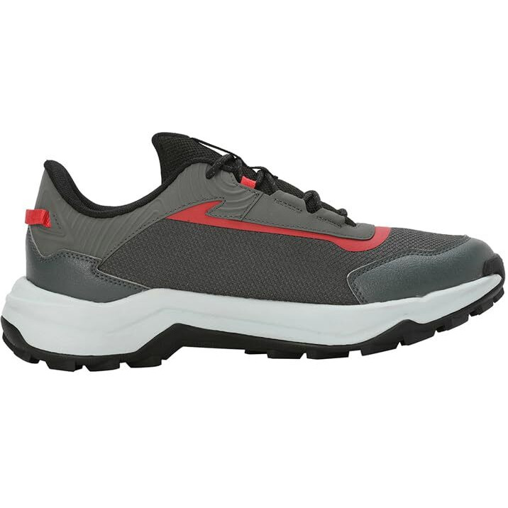 Puma Mens Quest X Mineral Gray-Active Red-Black Running Shoe - 8 UK (31112302)