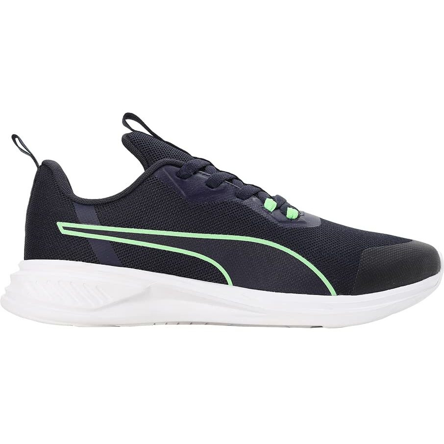 Puma Mens Foam Stride Navy-Fizzy Lime-White Running Shoe - 8UK (37999202)