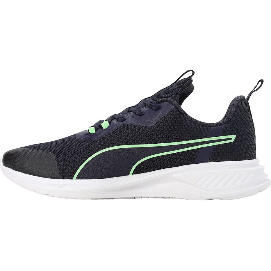 Puma Mens Foam Stride Navy-Fizzy Lime-White Running Shoe - 11UK (37999202)