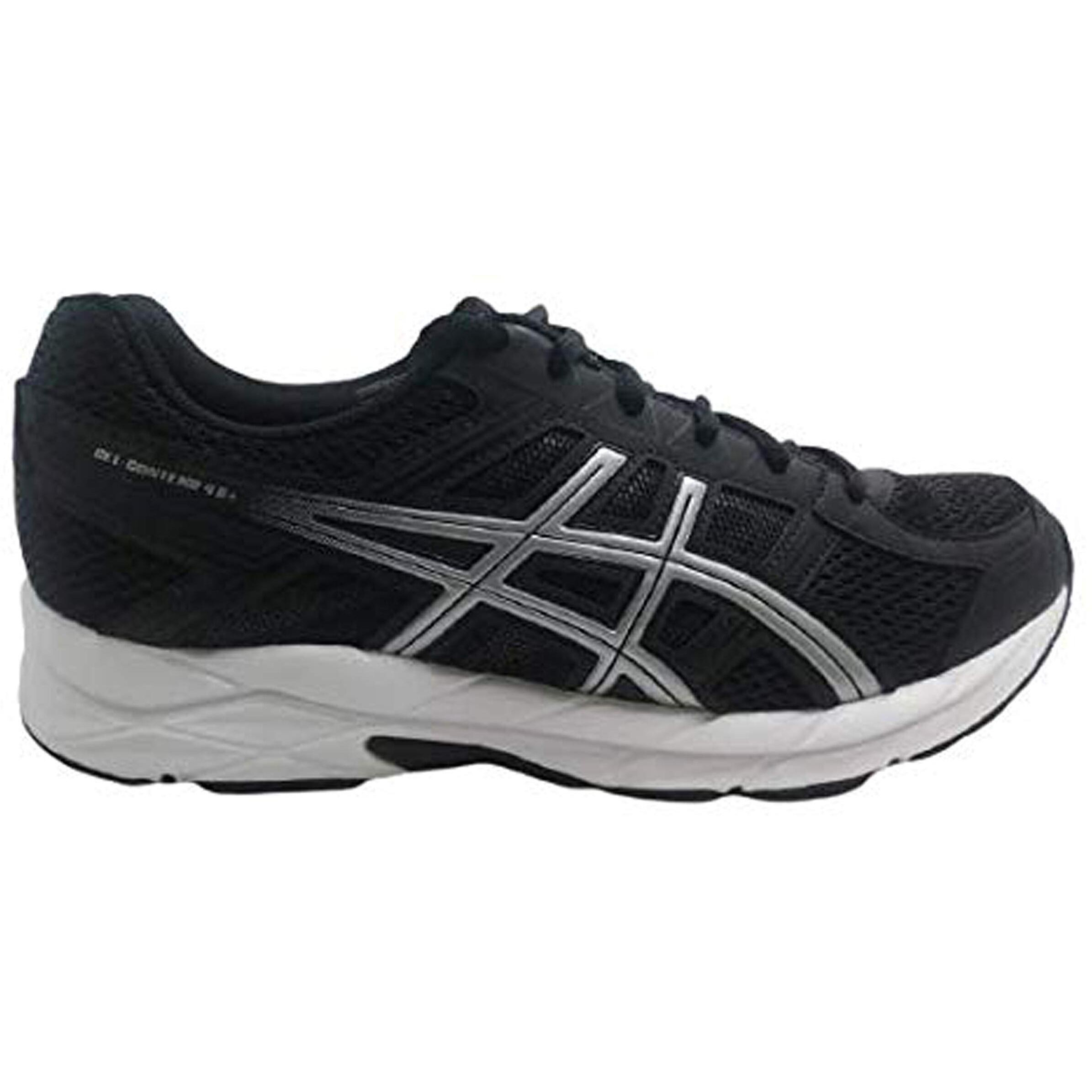 ASICS Men's Black/Pure Silver Running Shoes - 1011B141, 8 UK (42.5 EU, 9 US)