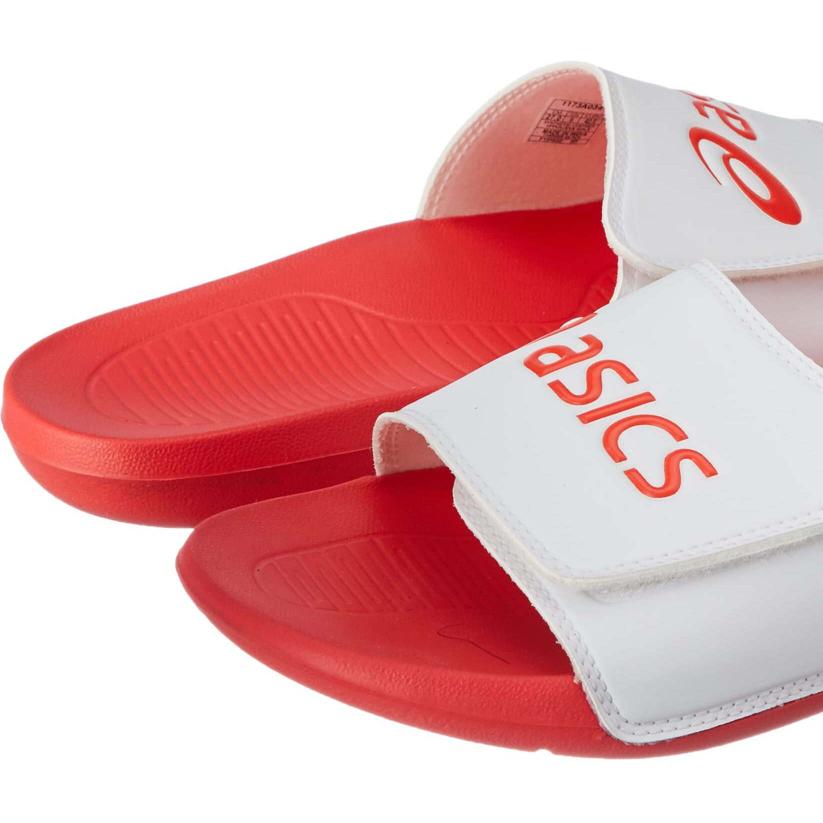 ASICS unisex-adut AS002 Fiery Red/White Slide Sandal - 7 UK (1173A034.600)