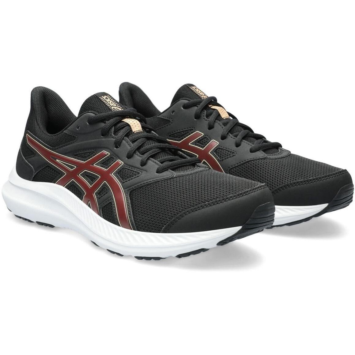 ASICS Mens JOLT 4 Black/Antique RED Running Shoe - 8 UK (1011B603.005)