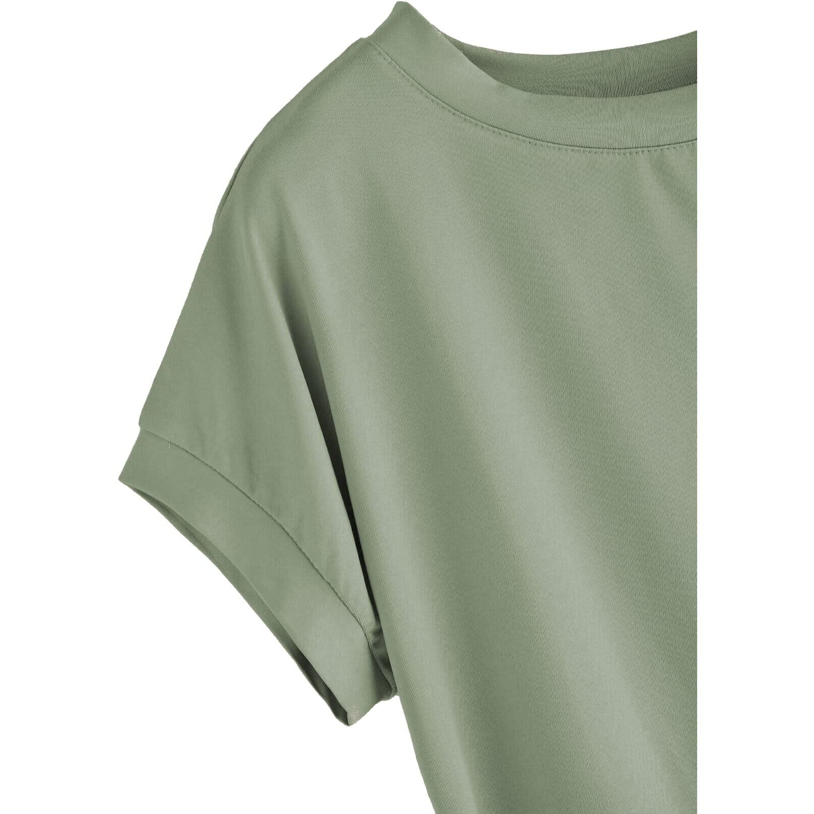 Fabricorn Women's Pista Greeen Solid Regular Fit Short Sleeve Casual T-Shirt, 3XL Size
