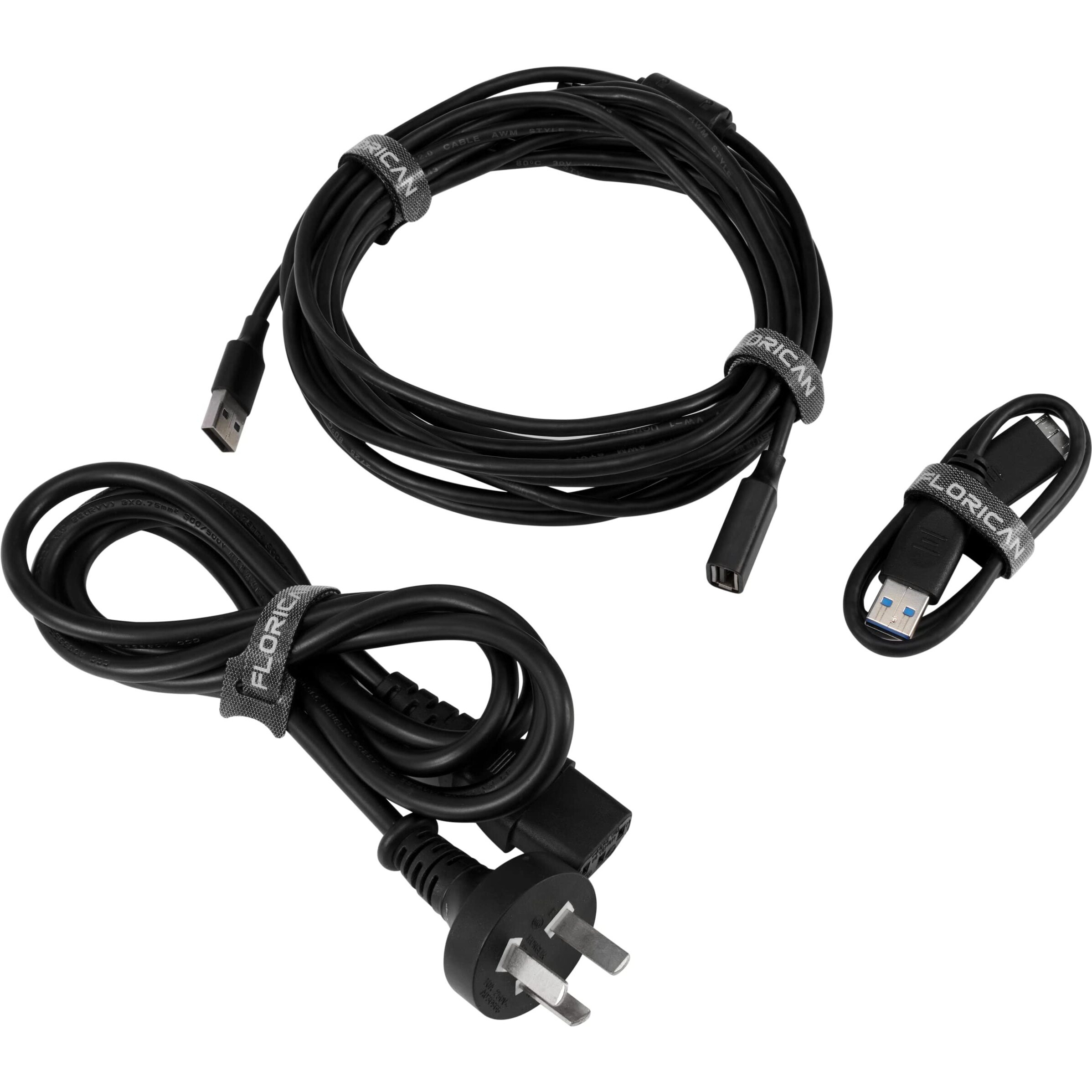FLORICAN Cable Organiser, Cord Management System for PC, TV, Home Theater, Speaker & Cables, Reusable Cable Organizer for Desk, WFH Accessories, Reusable Cable Ties Strap (10 Pcs)
