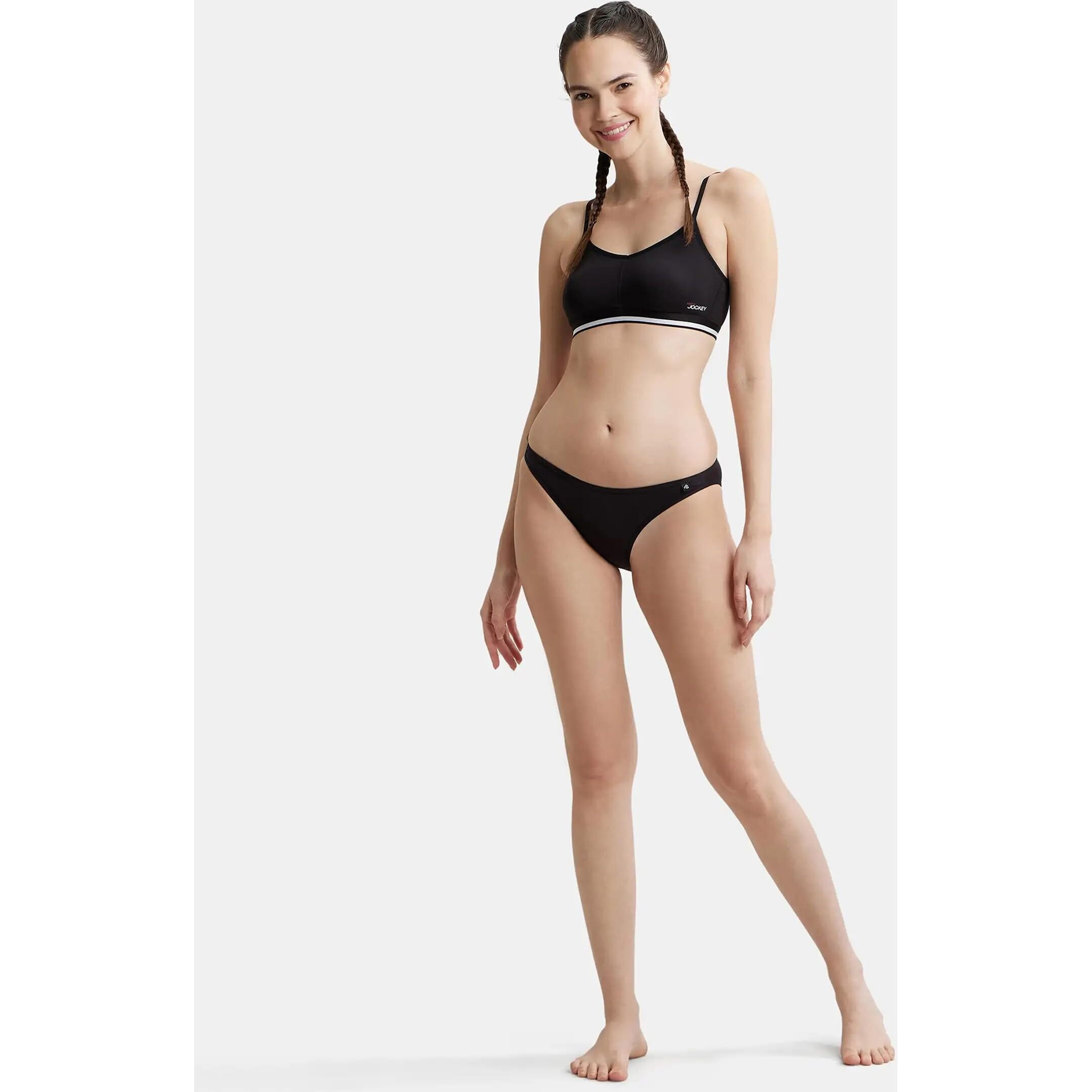 Jockey Women's Cotton Briefs (Pack of 1) (SS02_Black_XL_Black_XL)