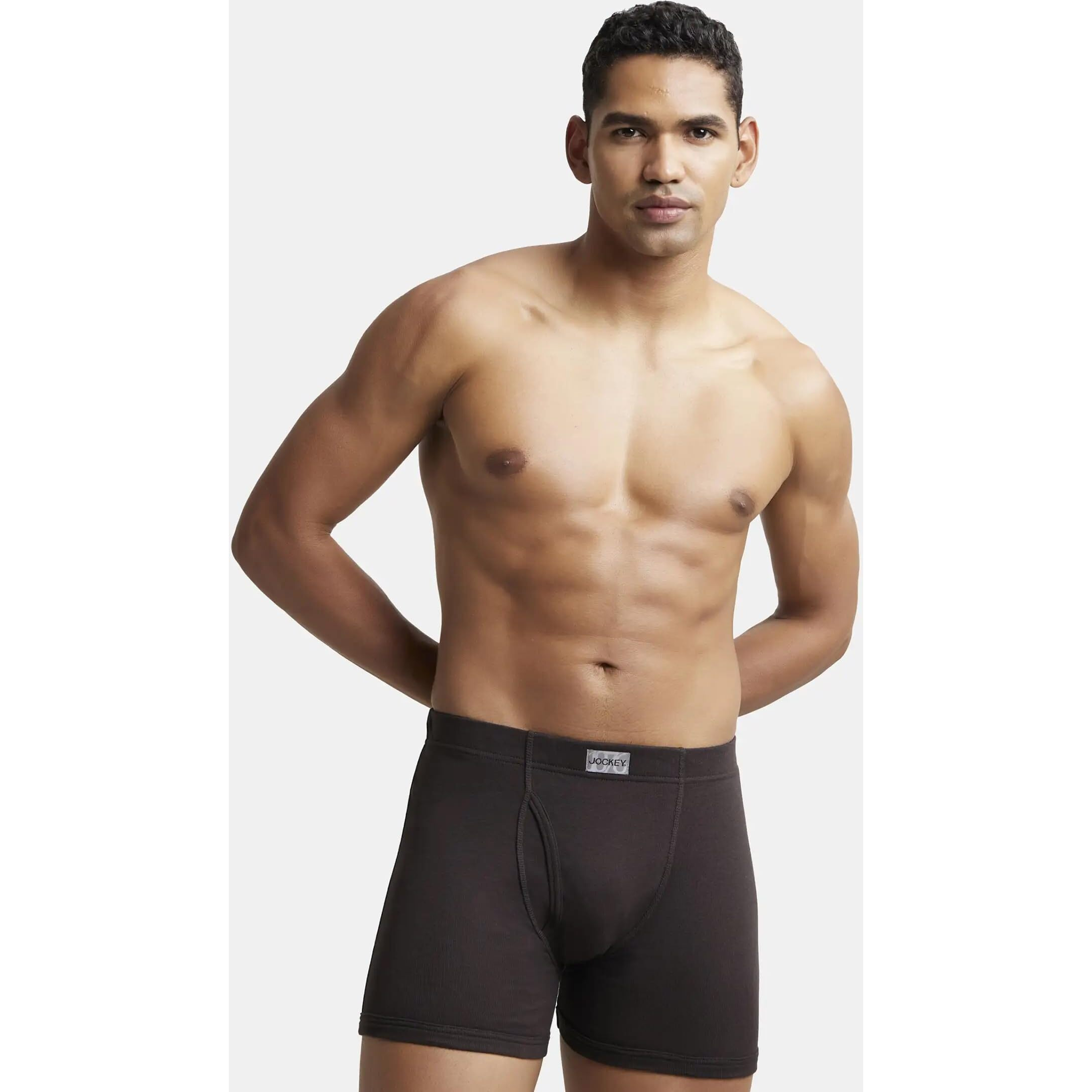 Jockey Men's Cotton Briefs (Pack of 1) (8008_Brown_Large_Brown_L)