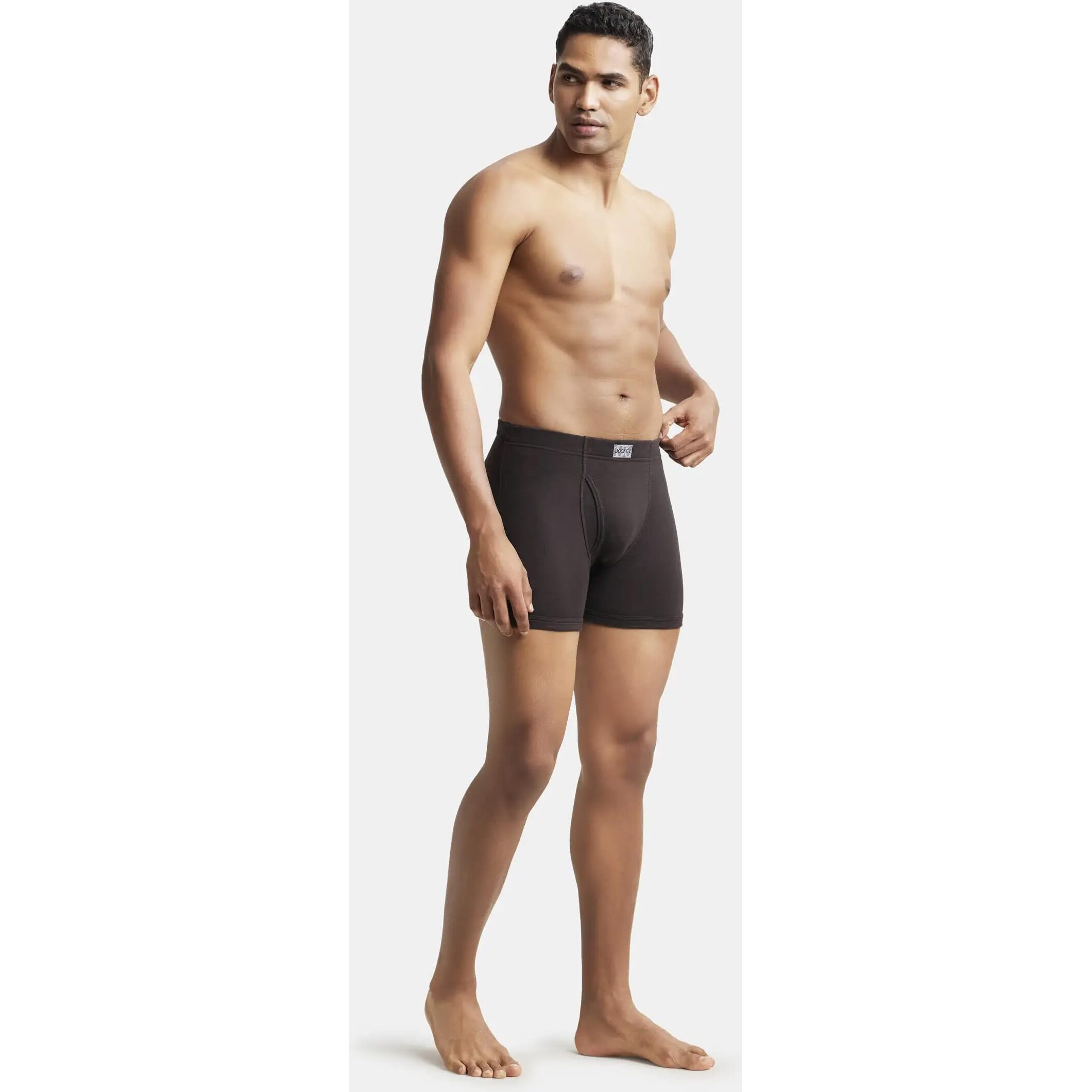 Jockey Men's Cotton Boxer Brief (Pack of 1) (8008_Brown_X-Large_Brown_XL)
