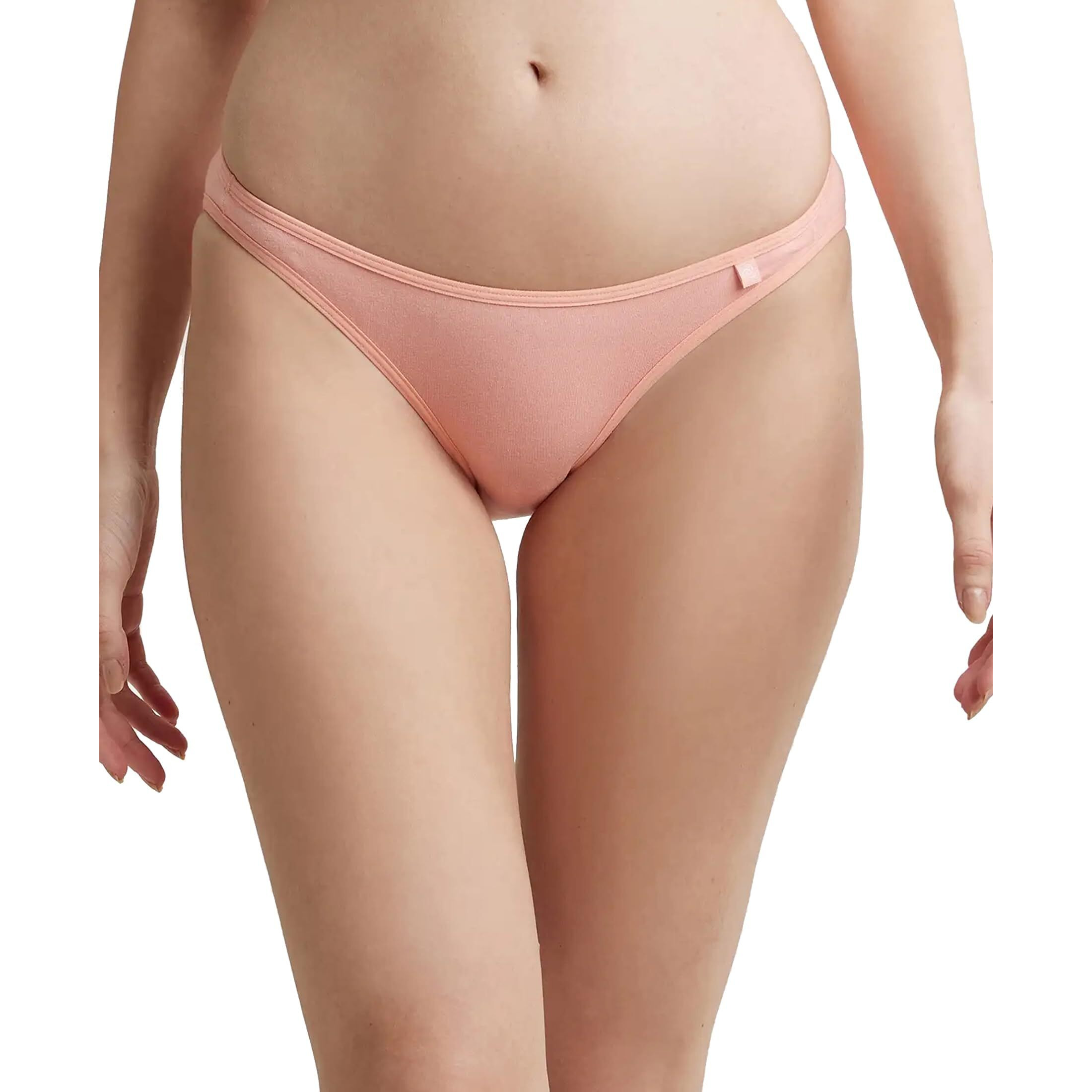 Jockey SS02 Women's Super Combed Cotton Elastane Stretch Low Waist Bikini with Concealed Waistband and StayFresh Treatment_Candlelight Peach_XL