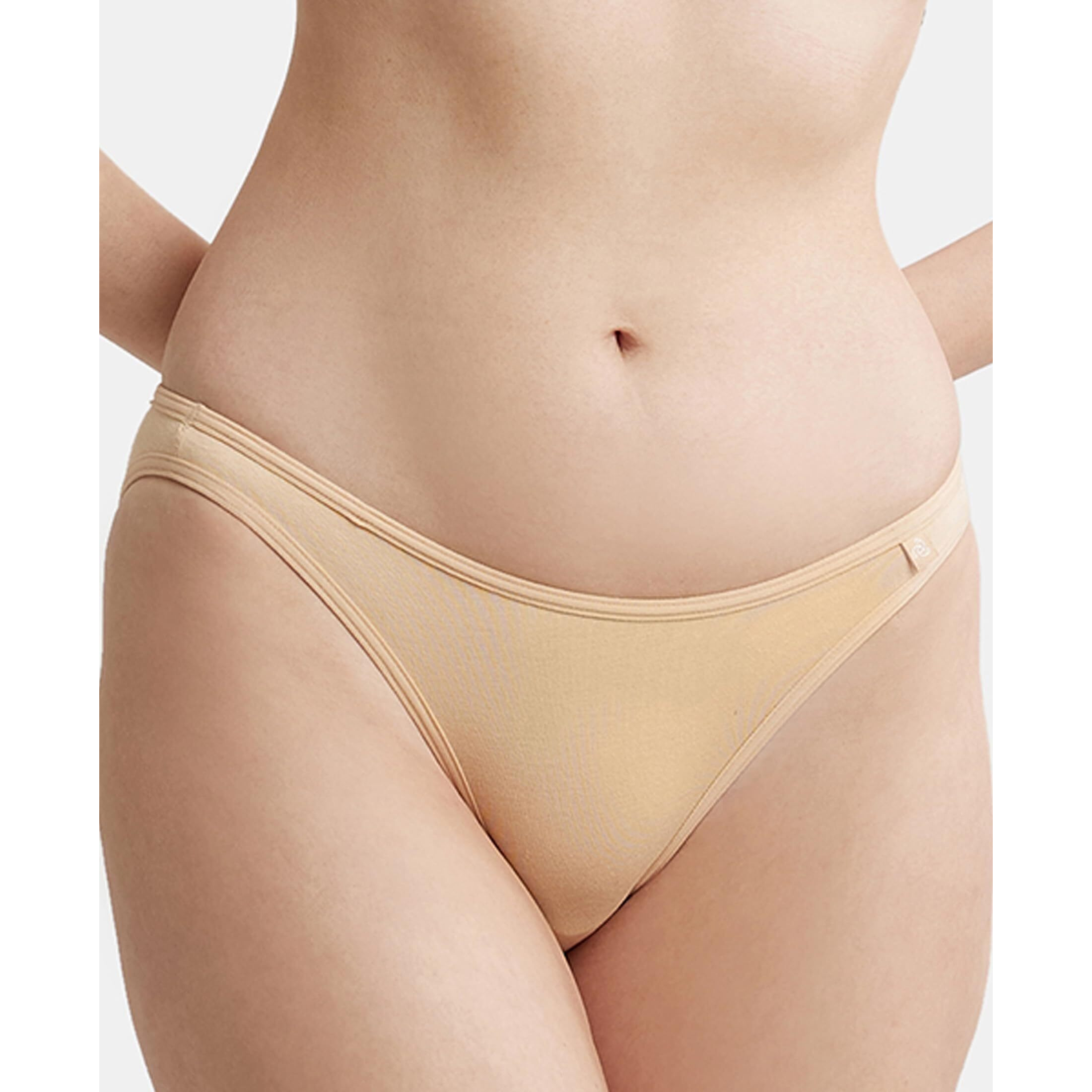 Jockey SS12 Women's Wirefree Non Padded Super Combed Cotton Elastane Stretch Full Coverage Beginners Bra with Adjustable Straps_Skin_34C