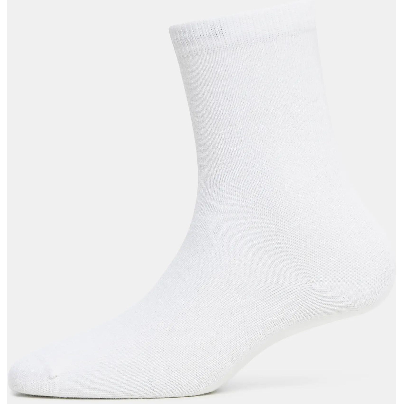 Jockey Kids Calf Length Cotton Socks 7800_White_5-6 Yrs
