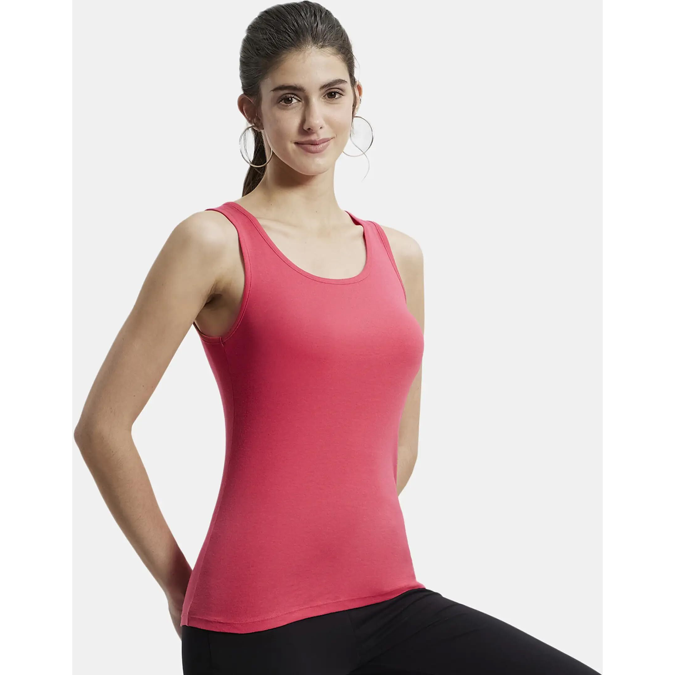 Jockey Women's Slim Fit Tank Top A113_Ruby_XXL