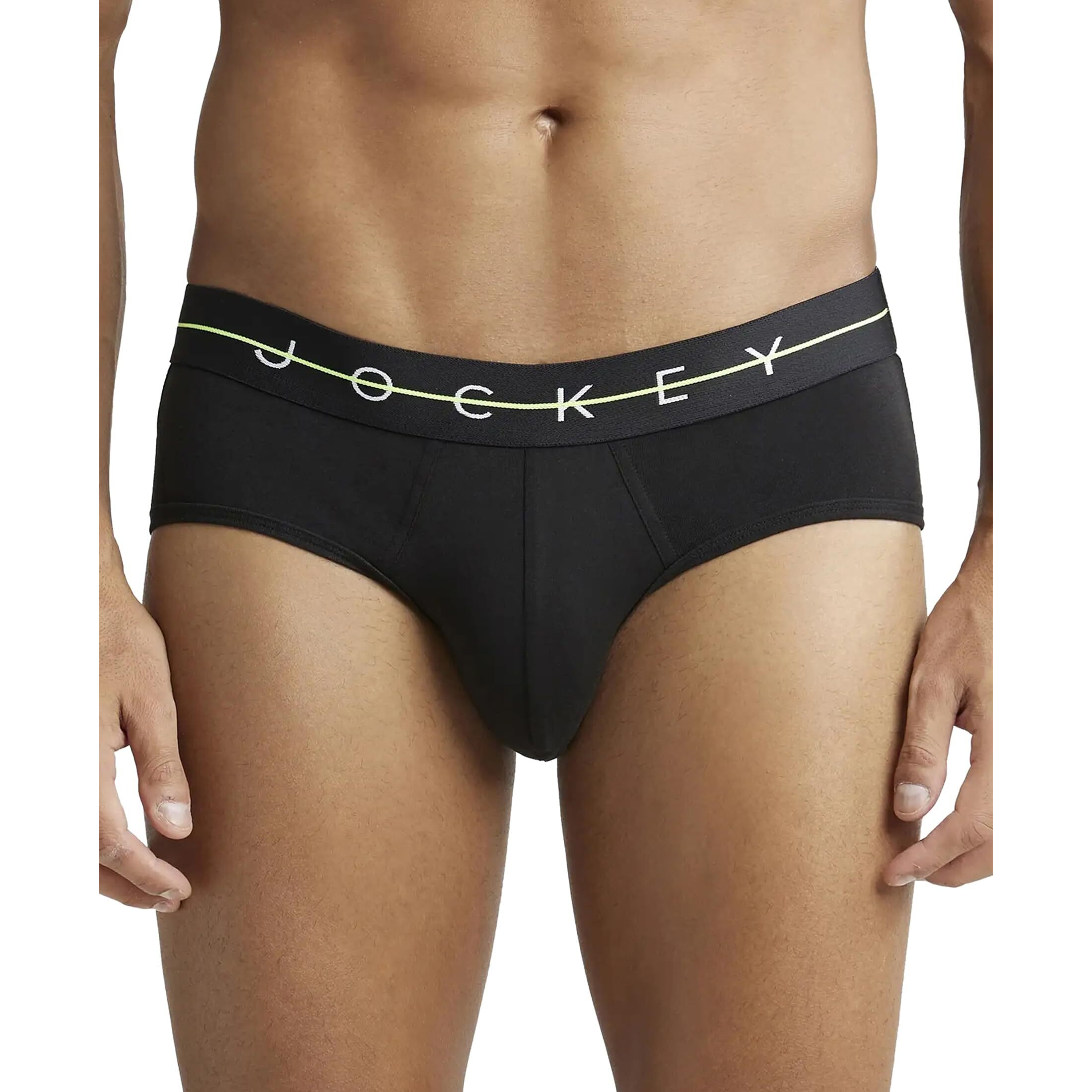Jockey Men's New York City Collection Cotton Stretch Brief Black