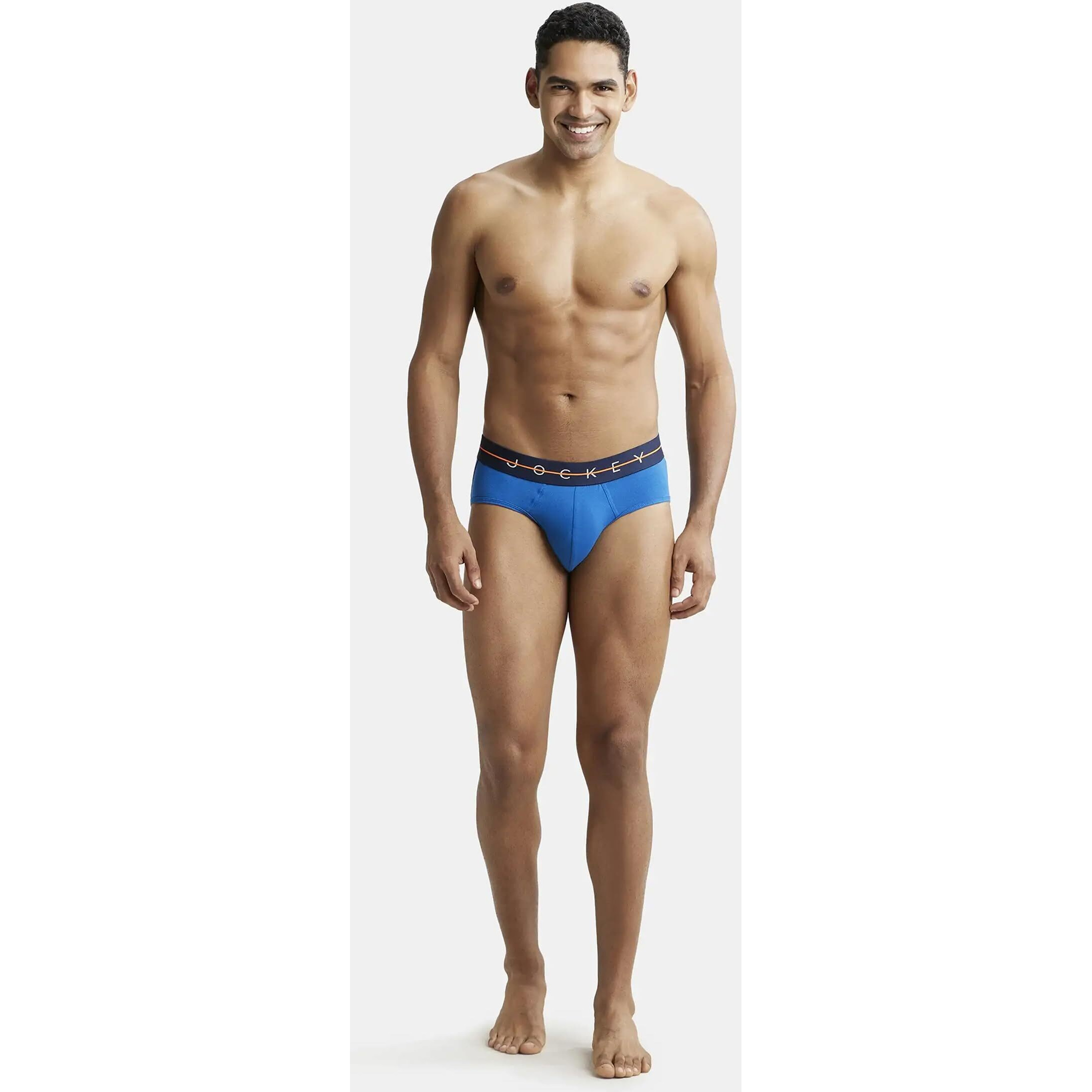 Jockey Men's New York City Collection Cotton Stretch Brief Classic Blue