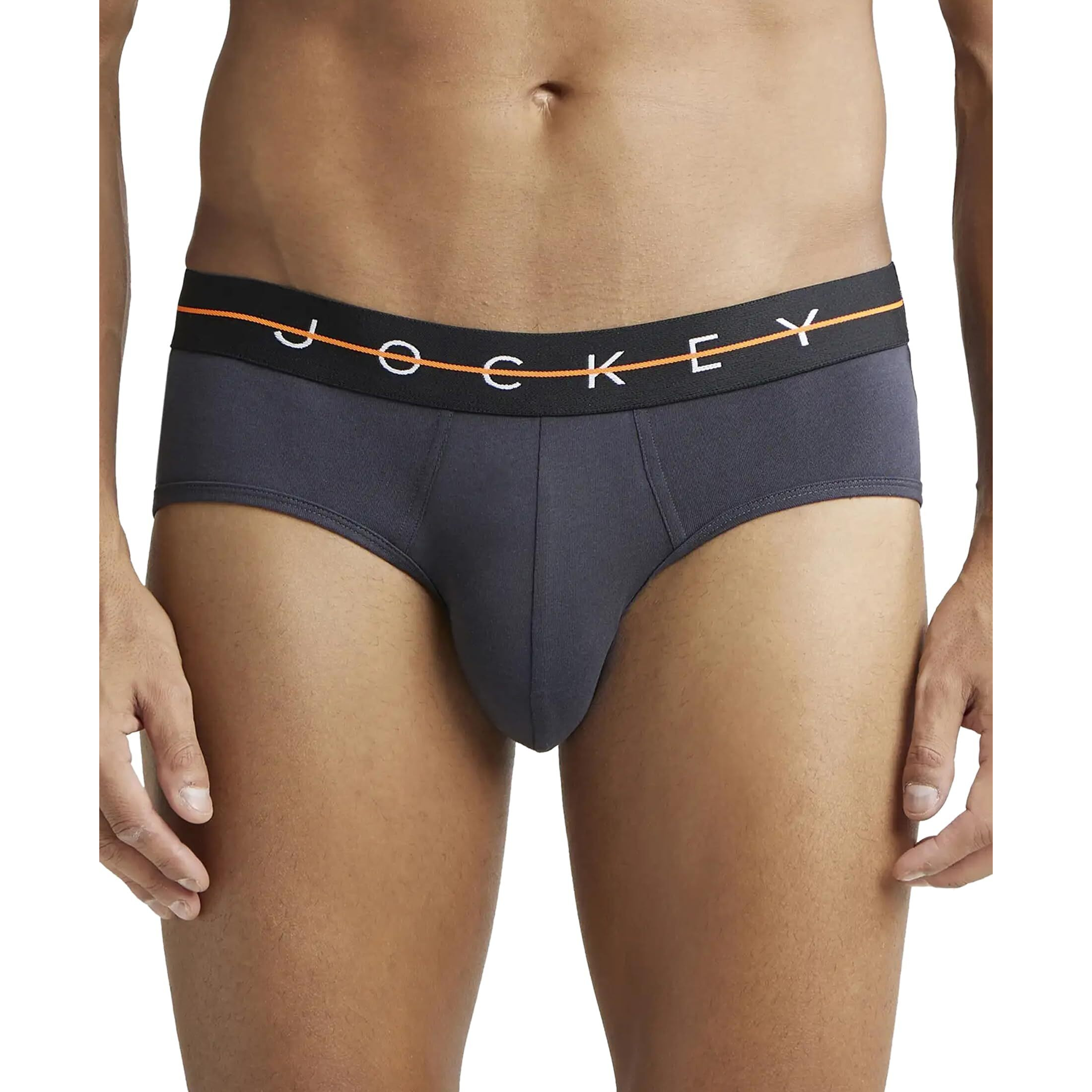 Jockey Men's New York City Collection Cotton Stretch Brief Graphite