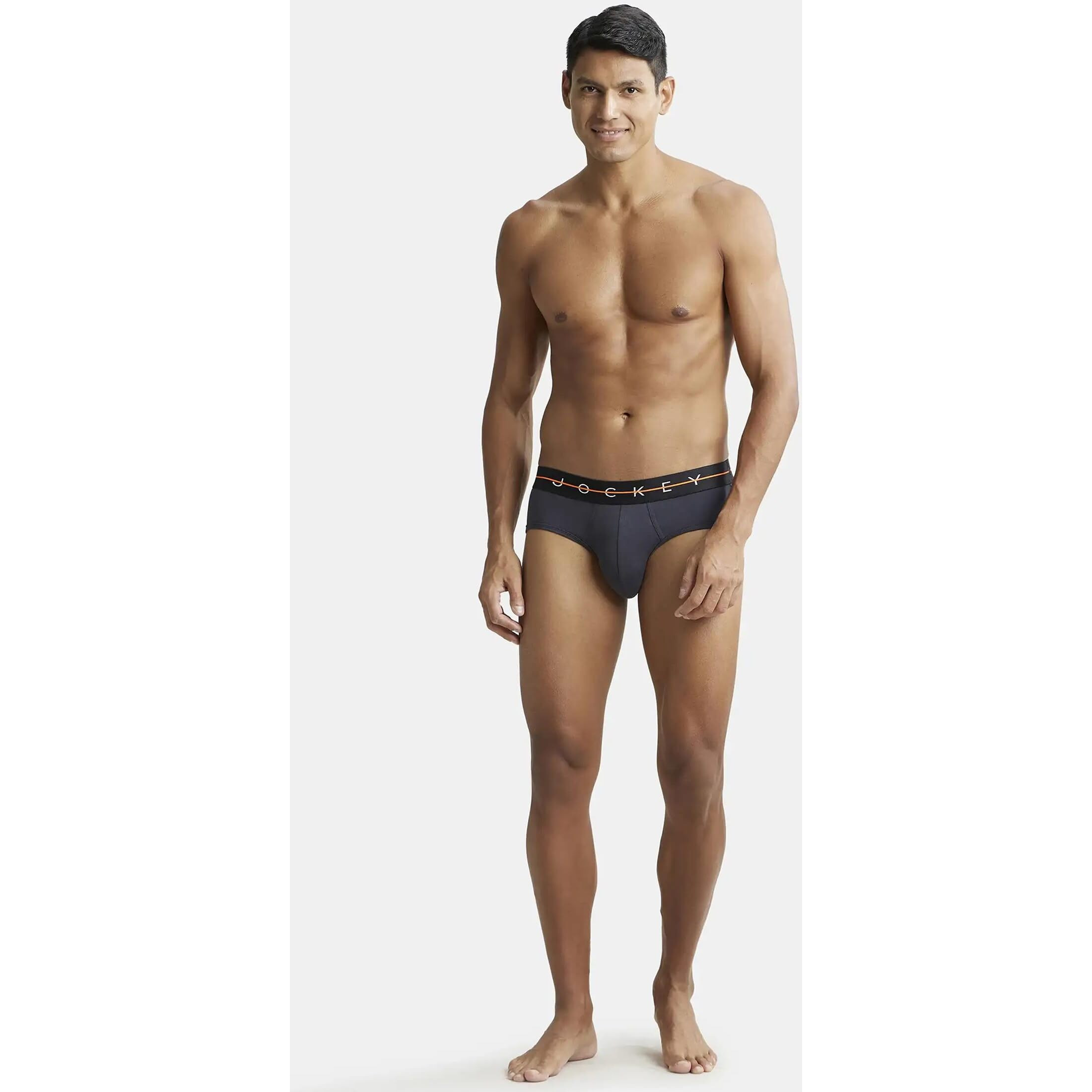 Jockey Men's New York City Collection Cotton Stretch Brief Graphite
